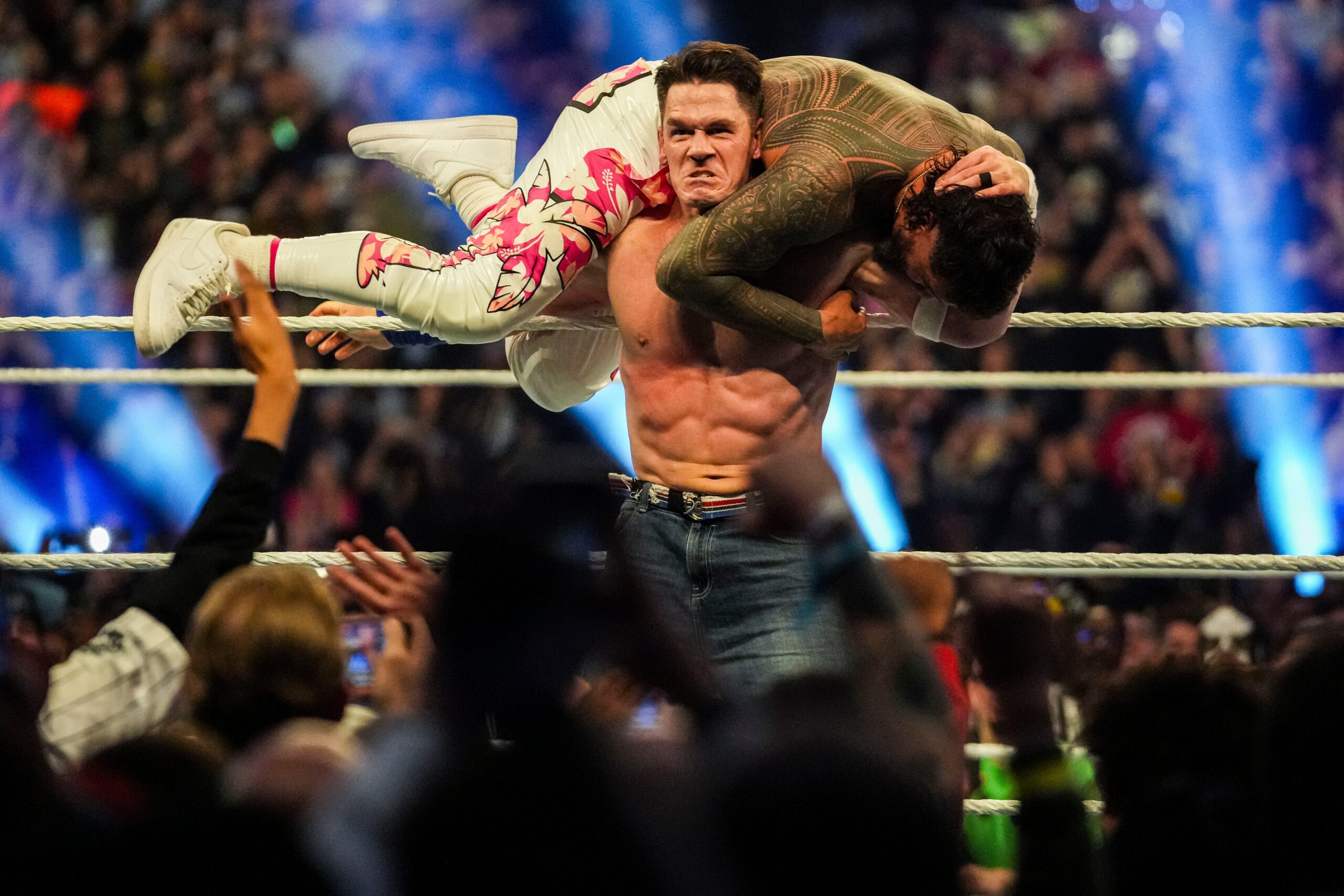 John Cena heel turn, WWE, wrestling, Cody Rhodes, Roman Reigns, WrestleMania XL, WrestleMania 41, The Rock, WWE Raw, Brussels, Belgium, wrestling news, Stephanie McMahon, Allegiant Stadium, Las Vegas, wrestling match card, retirement
