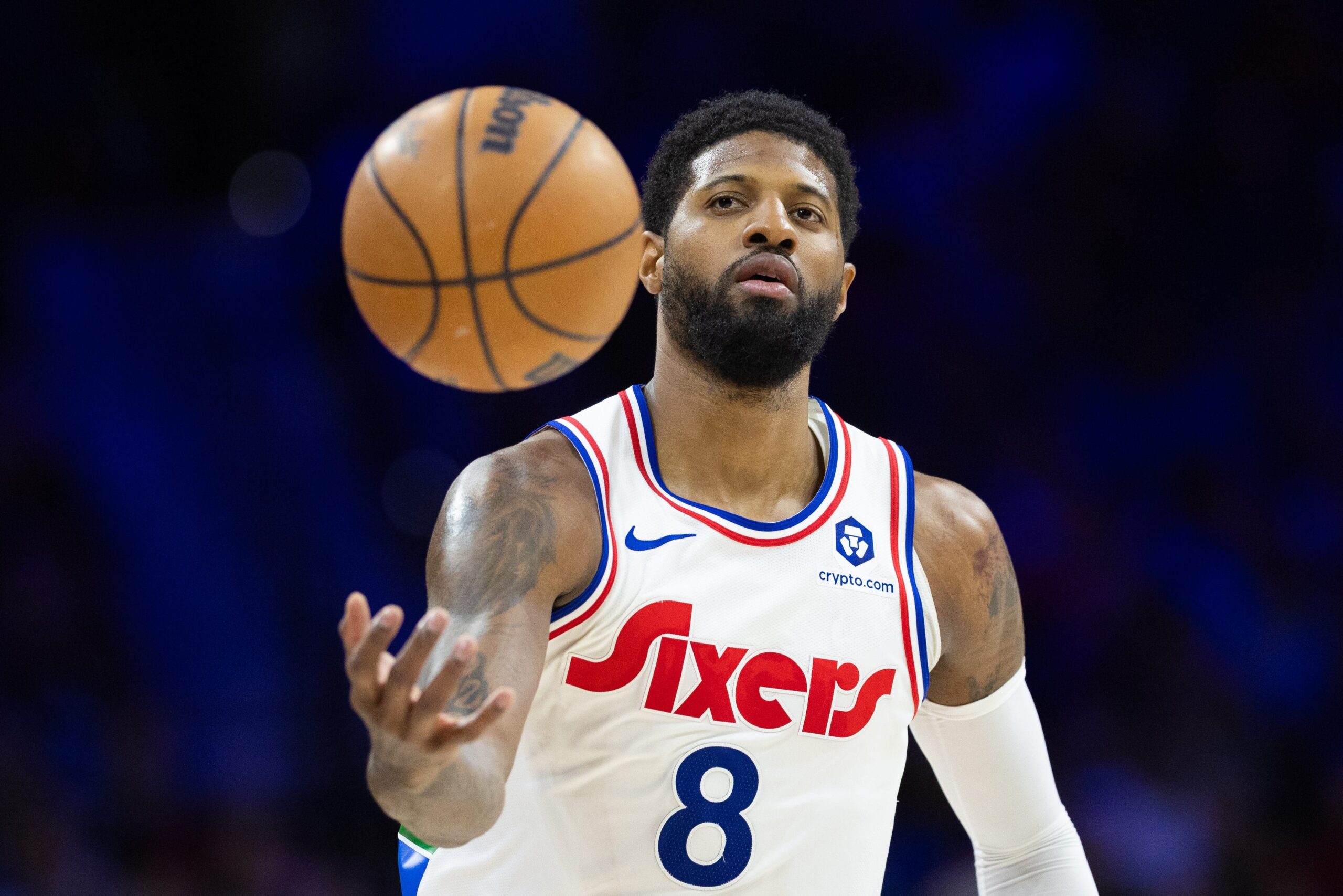 Paul George injury, Philadelphia 76ers, NBA, injury update, adductor injury, knee injury, play-in tournament, NBA playoffs, LeBron James injury, Lakers
