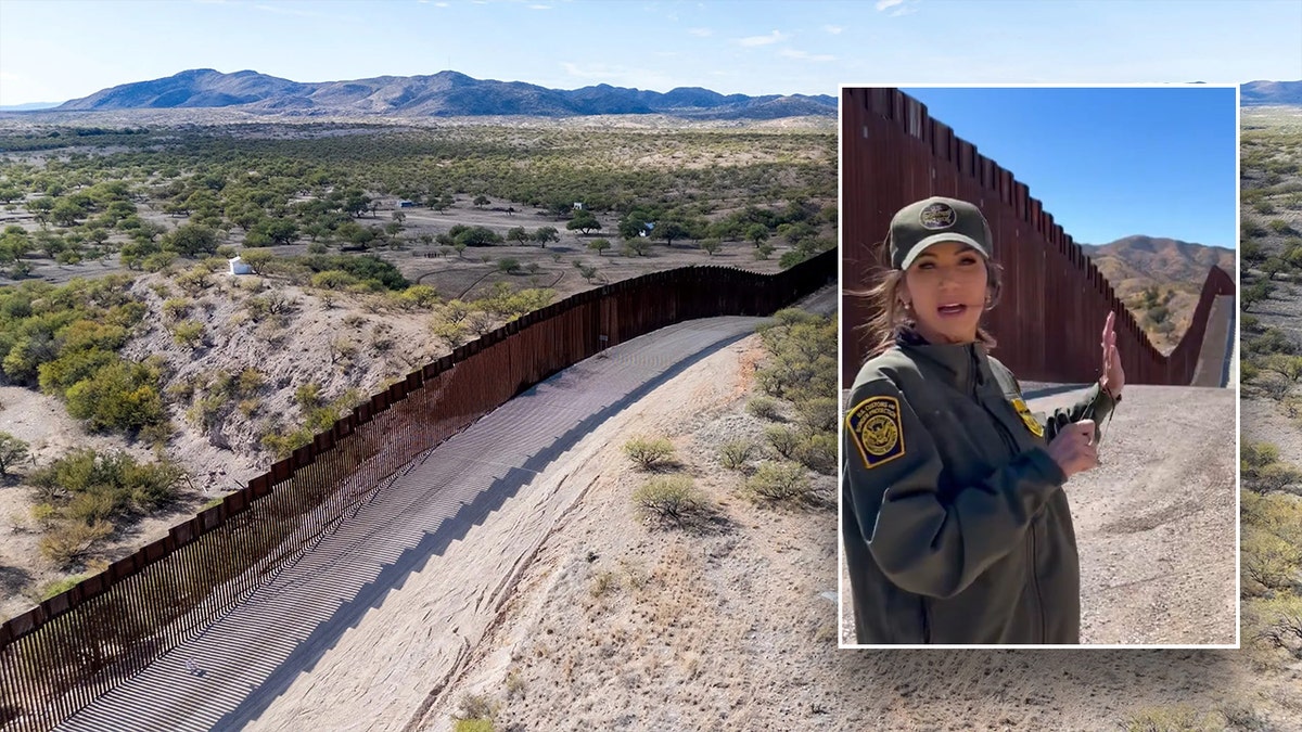 Border wall, Kristi Noem, Department of Homeland Security, DHS, Donald Trump, border security, U.S.-Mexico border, immigration, illegal migrants, Customs and Border Patrol, CBP, Granite Construction Co., Rio Grande Valley Sector, JD Vance, gotaways, border fence, border patrol, Arizona, Texas.
