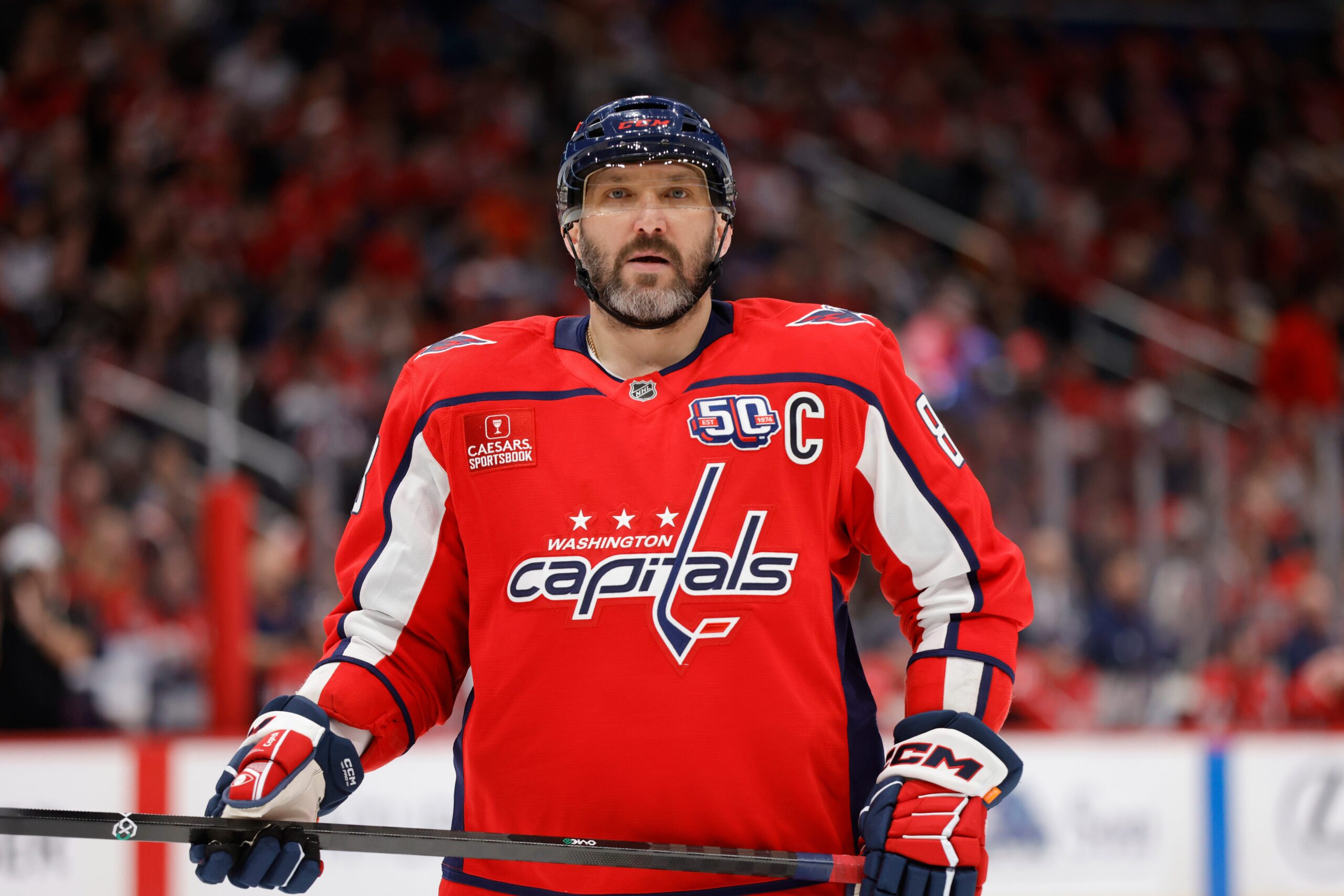 Alex Ovechkin, Washington Capitals, Wayne Gretzky, NHL, hockey, goal record, scoring pace, 2024-25 schedule, Carolina Hurricanes, New York Islanders, Columbus Blue Jackets, national television, ESPN+, streaming, Ovechkin stats, Ovechkin injury, Ovechkin goals, Gretzky record chase, Ovechkin career goals
