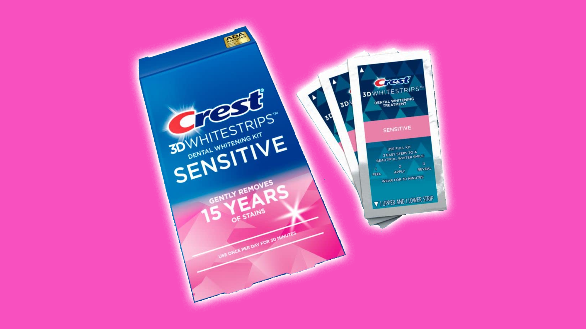 Crest 3D Whitestrips, teeth whitening, at-home teeth whitening, teeth whitening kit, sensitive teeth whitening, Amazon Big Spring Sale, Amazon deals, beauty deals, spring glow-up, brighter smile, enamel-safe, dentist-recommended, teeth whitening strips
