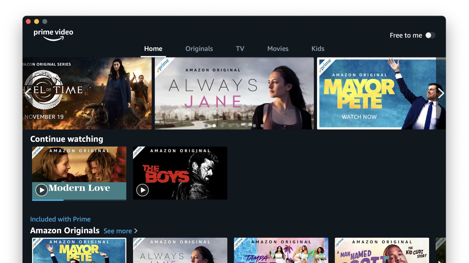 Amazon Prime Video, macOS app, Mac App Store, offline downloads, in-app purchases, movie rentals, TV show rentals, Big Sur, Apple TV, iOS, content syncing, Picture-in-Picture, AirPlay, X-Ray, MacBook Pro, Mac, streaming, video, movies, TV, entertainment, Apple, Amazon
