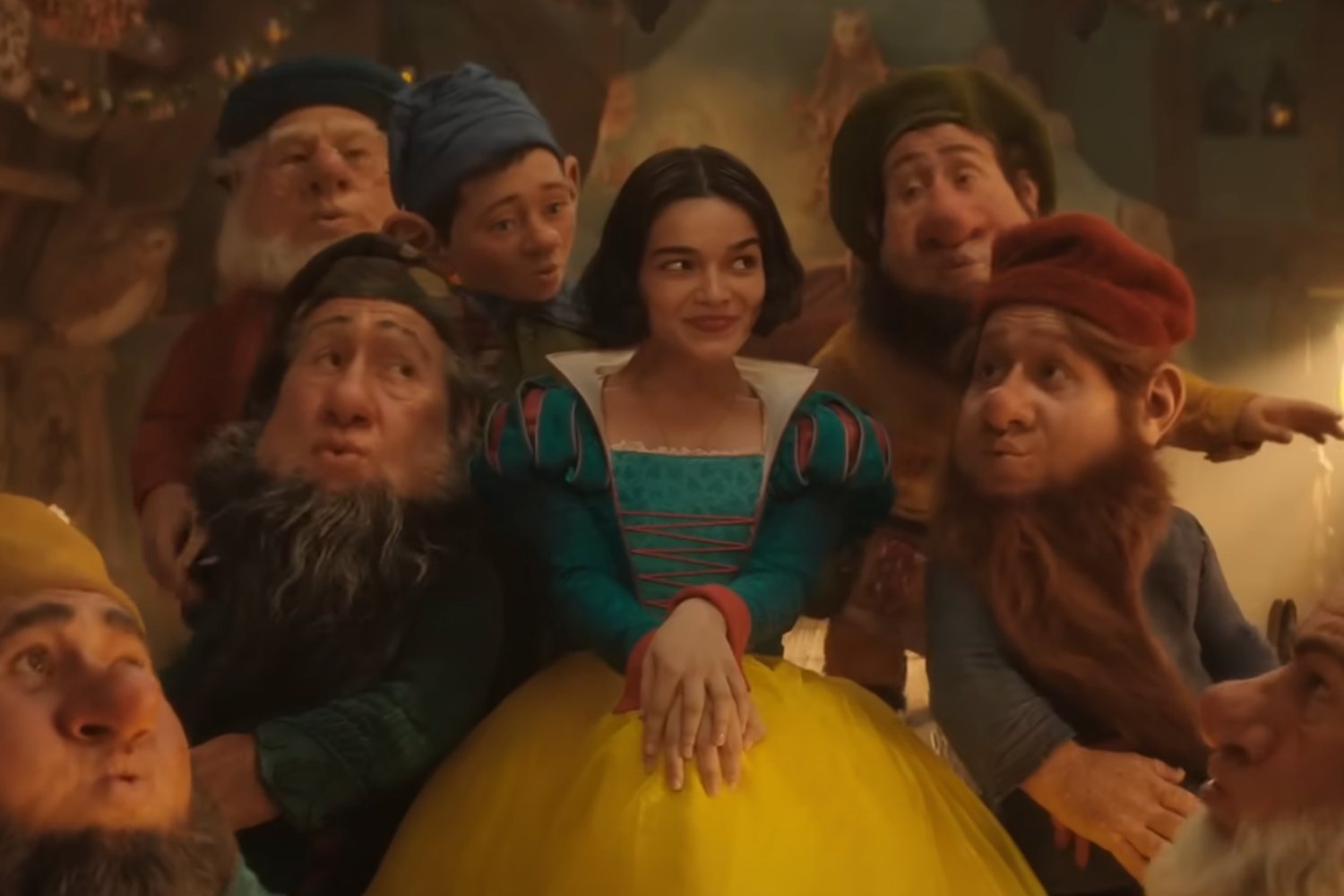 Snow White, Rachel Zegler, Disney, Live-Action, Dwarfs, Puppets, CG, Julie Taymor, The Lion King, Muppets, Jim Henson, Behind-the-Scenes, Whistle While You Work, Movie, Film, Adaptation, Remake
