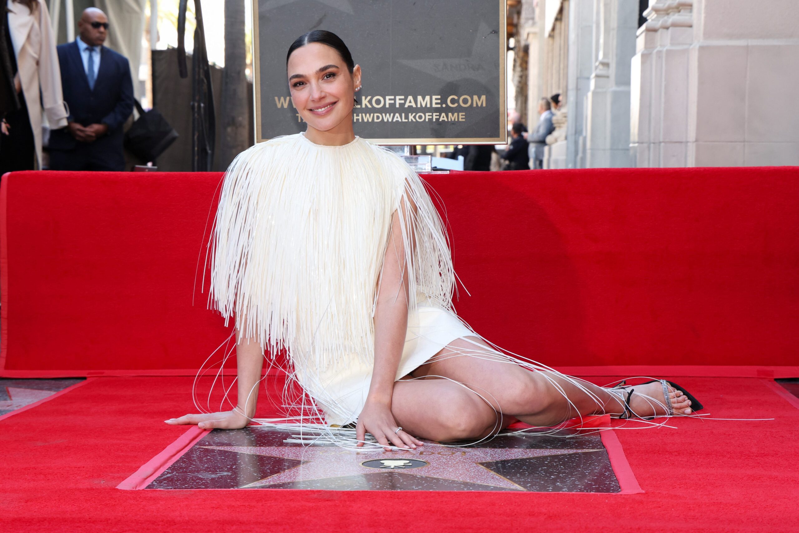 Gal Gadot, Hollywood Walk of Fame, Israel, Hamas, Palestine, Protests, Wonder Woman, Snow White, Hostages, Gaza, Israeli airstrikes, Ceasefire, Conflict, October 7th, 2023, Vin Diesel, Patty Jenkins, Los Angeles, LAPD, Rosh HaAyin, Israel Defense Forces, Holocaust survivor, Palestinian deaths.
