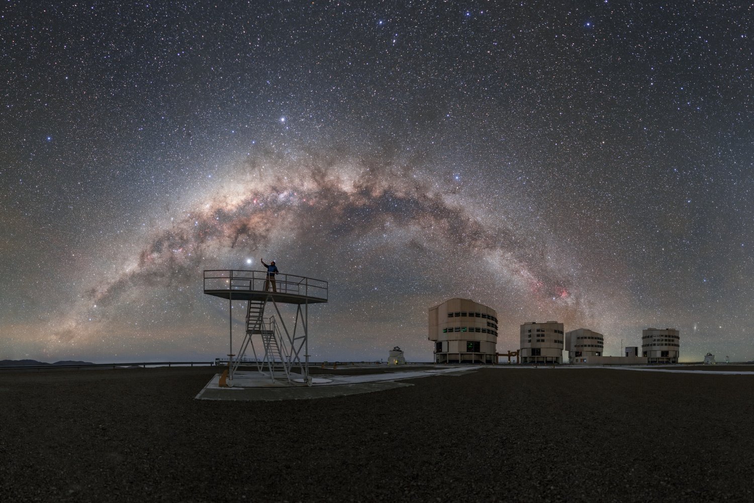 Atacama Desert, Paranal Observatory, ESO, VLT, ELT, CTAO-South, INNA project, light pollution, astronomy, Chile, green energy, telescopes, environmental impact, sky brightness, scientific research, ground-based astronomy, observatories
