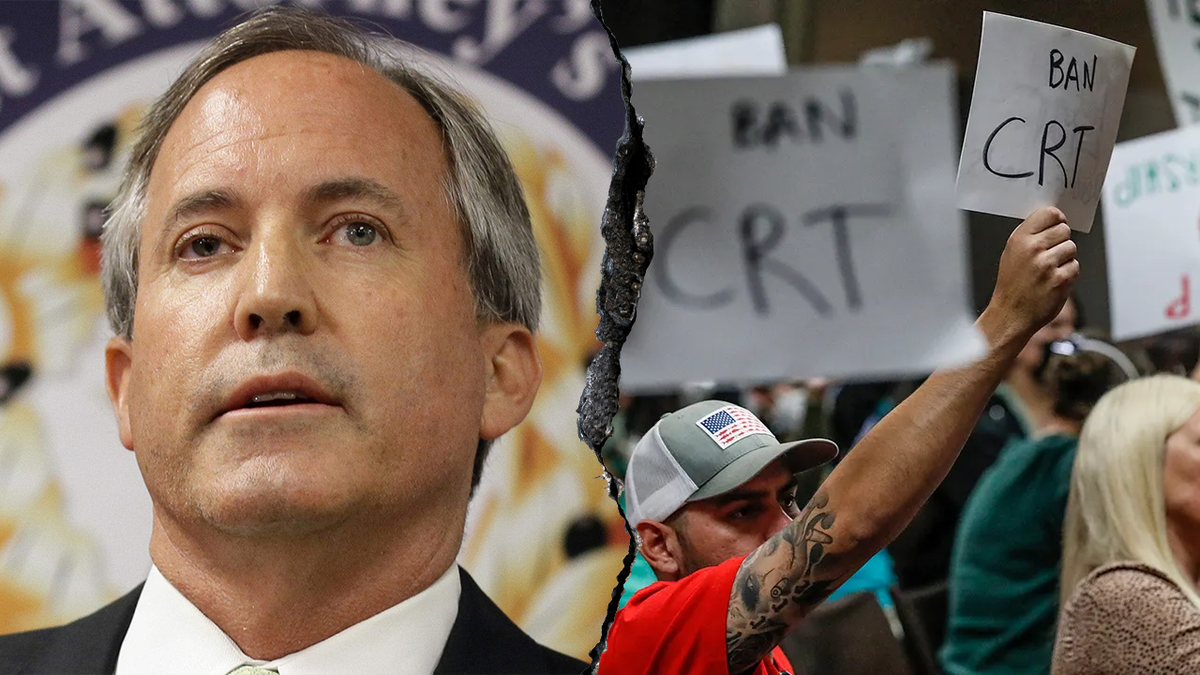 Texas, Ken Paxton, Coppell ISD, critical race theory, CRT, lawsuit, education, curriculum, 1619 Project, Glenn Youngkin, discrimination, Texas law, Evan Whitfield, color-blind curriculum, woke ideology, illegal curriculum
