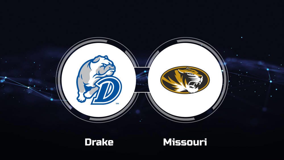 Missouri Tigers, Drake Bulldogs, NCAA Tournament, March Madness, college basketball, Tamar Bates, Bennett Stirtz, truTV, Sling TV, game preview, game time, No. 6 seed, No. 11 seed, Missouri vs Drake, basketball
