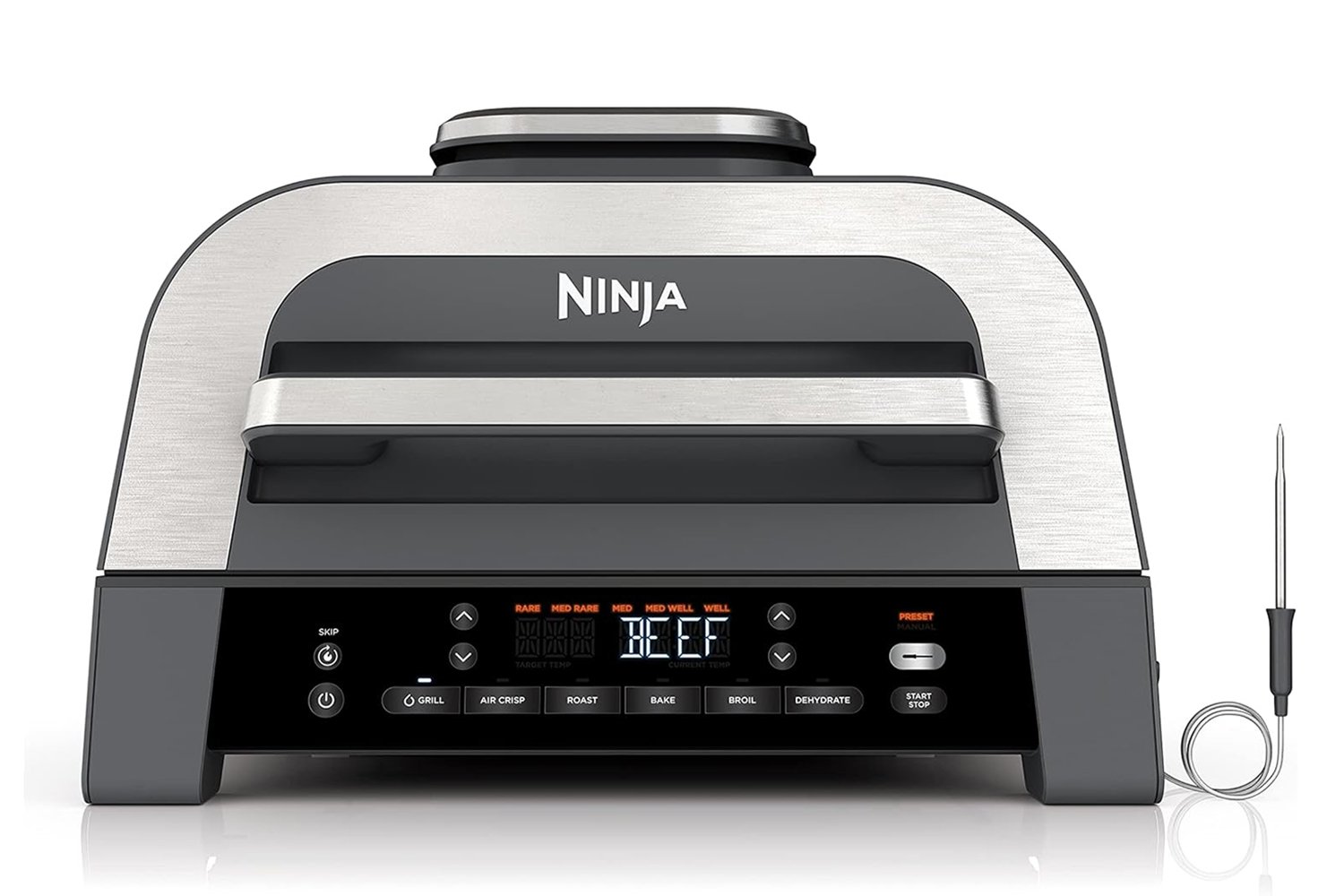 Ninja Foodi Smart XL, indoor grill, electric grill, air fryer, kitchen appliance, grill review, best indoor grill, Ninja grill, foodi grill, smart cooking, kitchen gadget, grill deal, Amazon deal, sale, discount, healthy cooking, low fat cooking, smokeless grill
