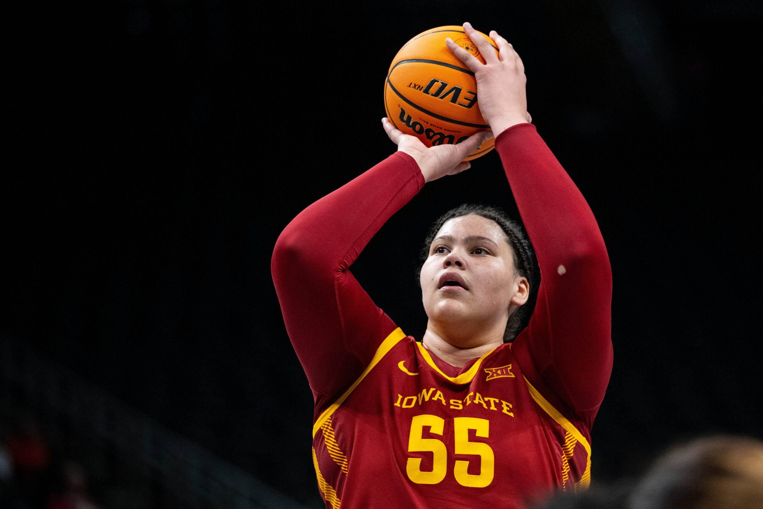 Audi Crooks, Iowa State Cyclones, Women's NCAA Tournament, March Madness, basketball, WNBA Draft, college basketball, Big 12, Algona Iowa, Bishop Garrigan High School, Jimmie Crooks, 2023 recruiting class, Lily Taulelei
