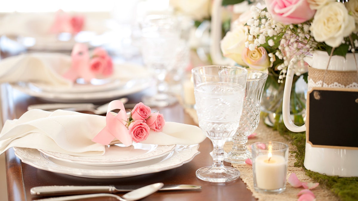 spring wedding, wedding decor, budget wedding, floral decor, wedding flowers, pastel wedding, wedding tablecloths, floral table runners, wedding centerpieces, bud vases, artificial flowers, floral arch, wedding arbor, watering can vases, wedding lanterns, flower garlands, floral plates, floral napkins, floral cutlery, floral napkin rings, wedding lighting, string lights, lavender silverware, Amazon Prime, wedding deals
