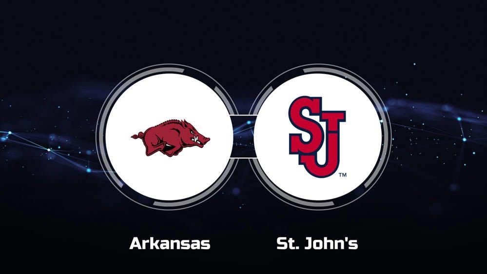 St. Johns Red Storm, Arkansas Razorbacks, Sweet 16, NCAA Tournament, college basketball, March Madness, RJ Luis, Jonas Aidoo, Amica Mutual Pavilion, game preview, game time, 2024-25 season, basketball scores, Fubo, West Region
