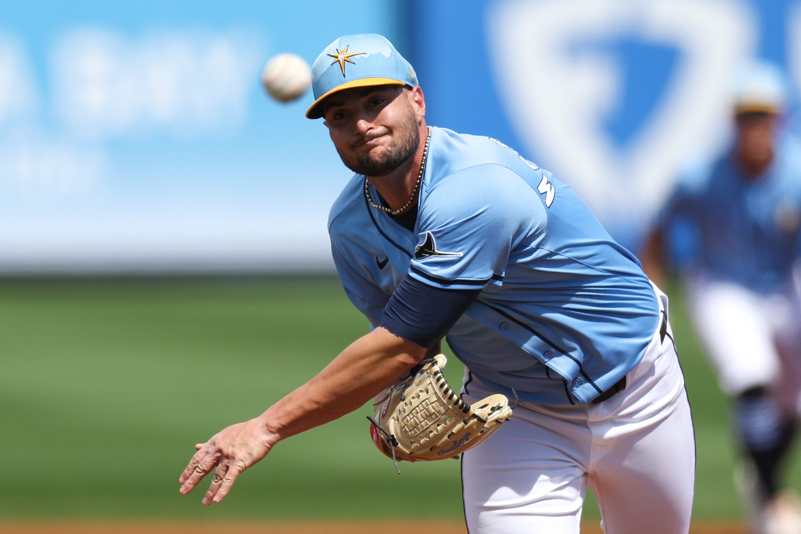 Shane McClanahan, Tampa Bay Rays, Tommy John surgery, elbow injury, baseball, MLB, All-Star, opening day starter, injury update, sports news, Red Sox, pitching, recovery, prognosis, American League, playoff contention
