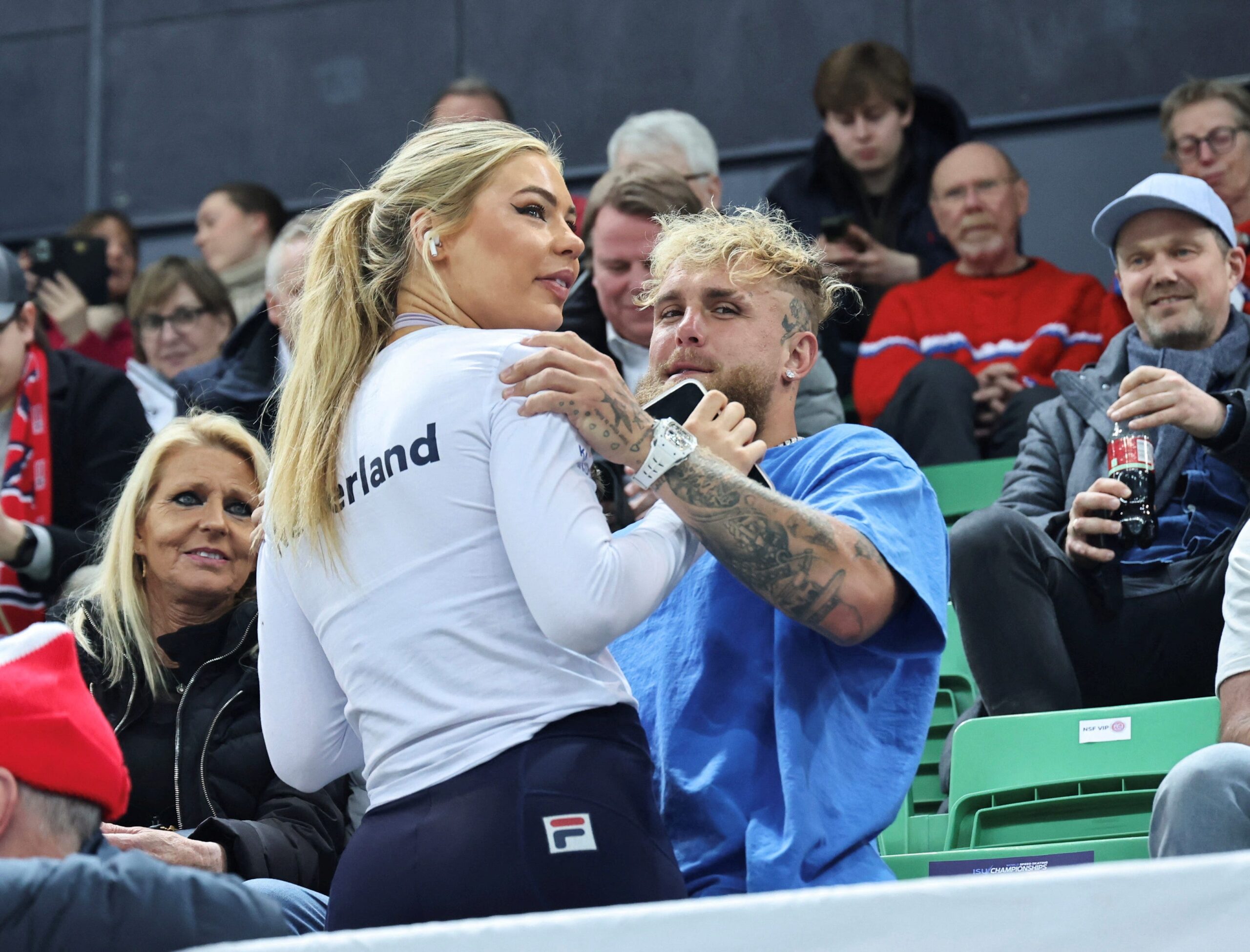 Jake Paul, Jutta Leerdam, engagement, speed skating, Olympic medalist, YouTuber, boxer, relationship, Netherlands, Winter Olympics, Instagram DM, long-distance relationship, celebrity, athlete, sports, entertainment
