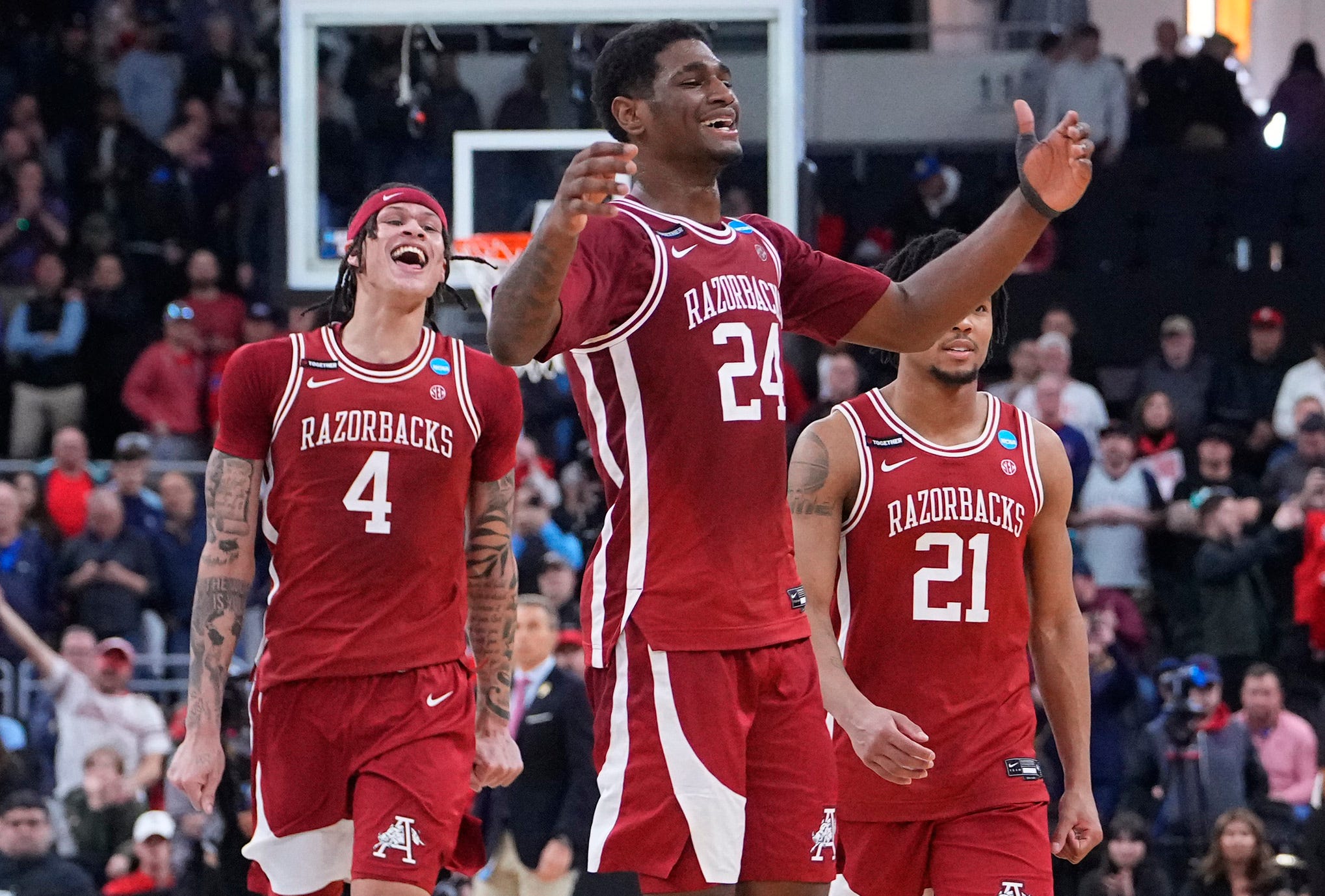 Arkansas Razorbacks basketball, John Calipari, NCAA Tournament, Sweet 16, St. John's, college basketball, D.J. Wagner, Karter Knox, SEC basketball, basketball analysis, March Madness, Johnell Davis, Boogie Fland, Jonas Aidoo, Adou Thiero, Arkansas basketball team
