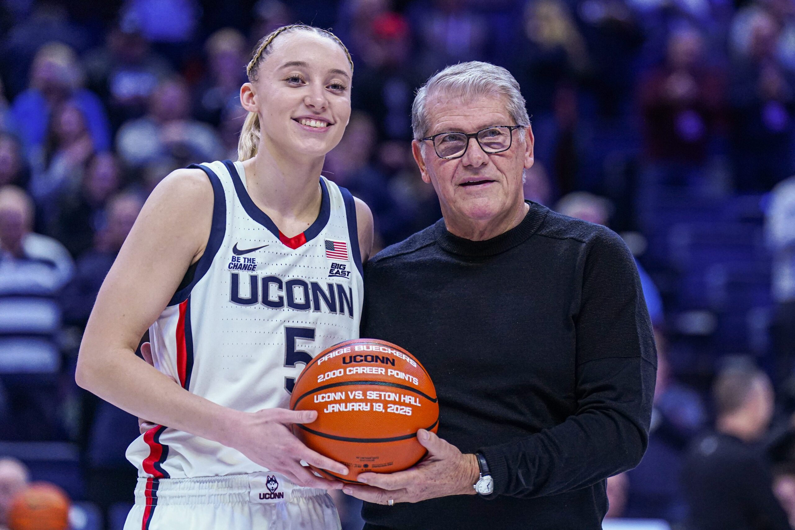 Geno Auriemma, UConn Huskies, NCAA Women's Basketball, 2025 NCAA Tournament, college basketball, coach Auriemma, Geno Auriemma birthday, UConn basketball, 11-time national champion, Geno Auriemma contract, South Dakota State, UConn vs South Dakota State, ESPN, women's college basketball
