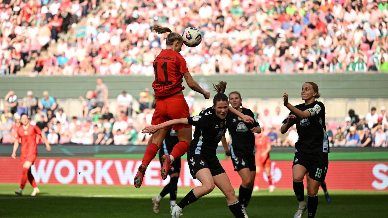 Frauenfußball, DFB-Pokalfinale, Werder Bremen, FC Bayern München, Lea Schüller, Hanna Németh, Rieke Dieckmann, Larissa Mühlhaus, Zuschauerzahlen, Jessica Stommel, Sportfive, EM 2022, Frauenbundesliga, Medienerlöse, Sponsoren, Stadionauslastung, Nachhaltigkeit, Investoren, Trainerwechsel, Thomas Horsch
