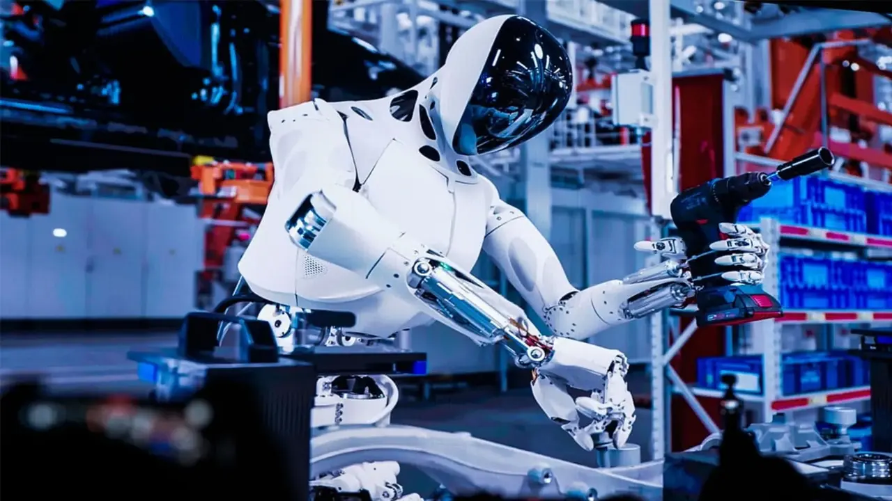 Xpeng, Iron, humanoid robot, electric vehicle, EV, China, manufacturing, automation, AI, artificial intelligence, Turing AI chip, Shanghai Auto Show, robotics, robot, production line, Eagle Eye, smart cockpit, 720-degree vision, robotics news, technology
