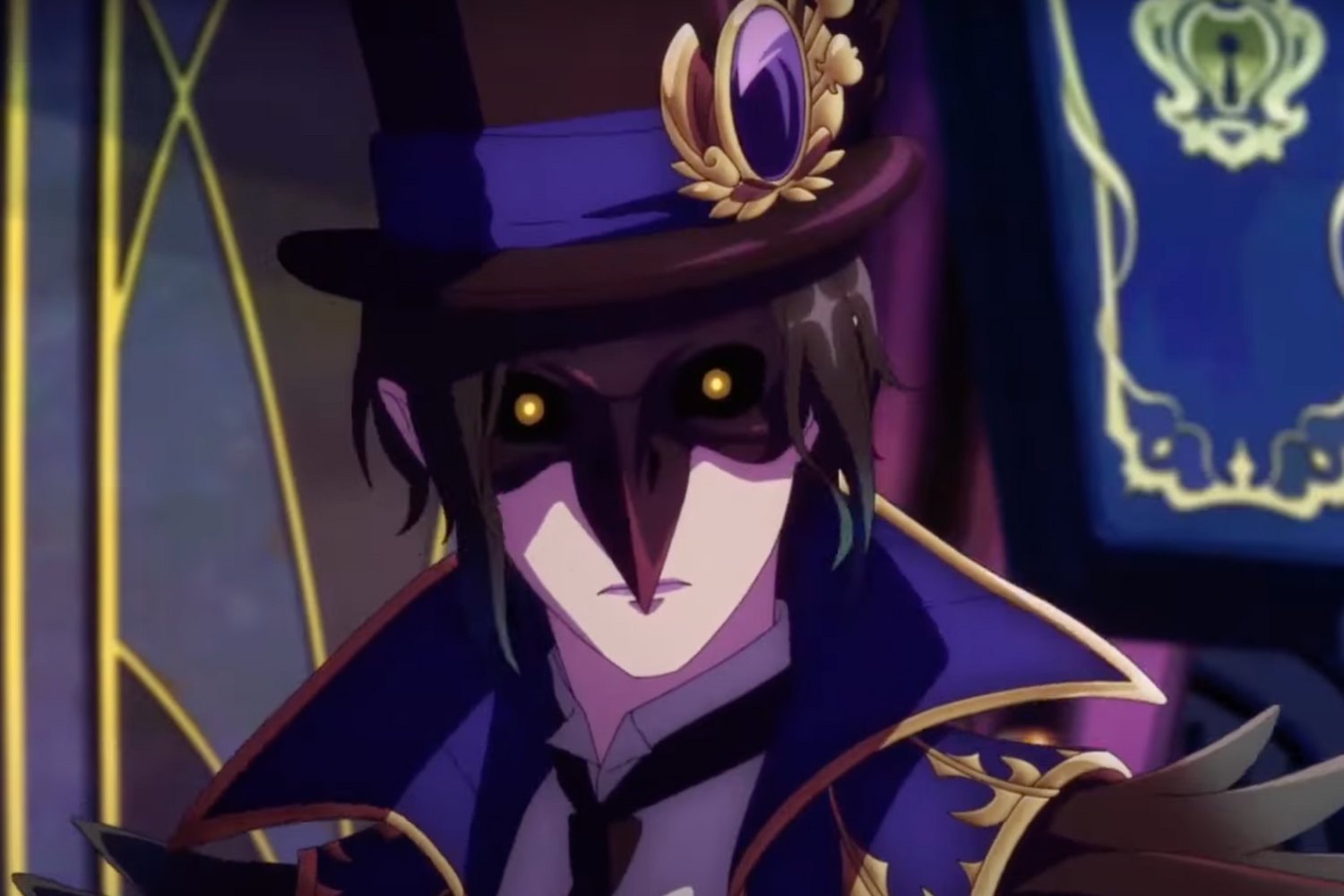 Twisted Wonderland anime, Disney goths, Disney+, anime, spooky season, Halloween, Night Raven College, Disney villains, Maleficent, Hades, Scar, Evil Queen, Queen of Hearts, Jafar, Ursula, Grim, Dark Academia, Yana Toboso, anime trailer, October release, Disney anime
