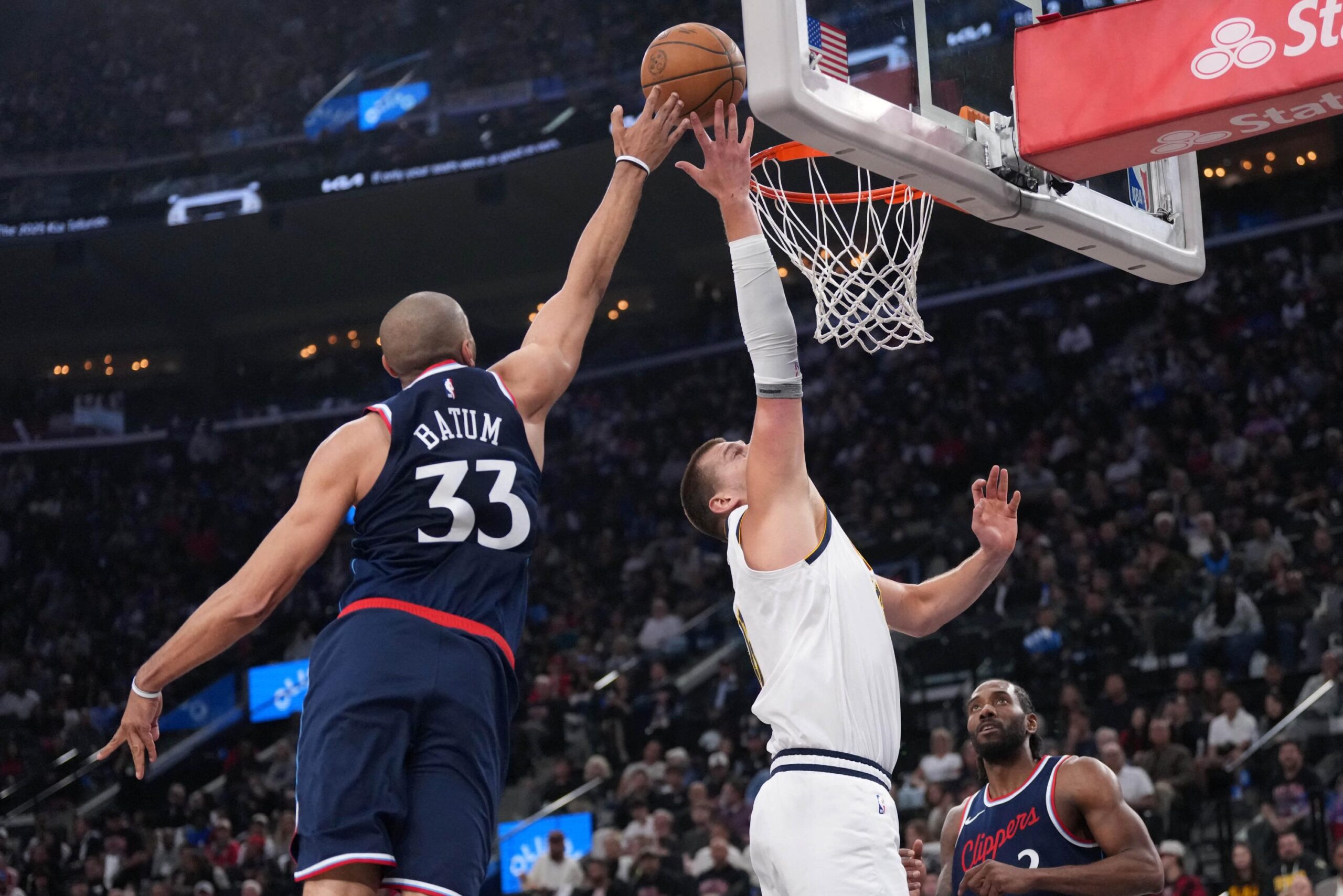 Clippers, Nuggets, NBA, Playoffs, James Harden, Kawhi Leonard, Nikola Jokic, Nicolas Batum, Intuit Dome, Match 6, Game 7, Basketball, Los Angeles, Denver
