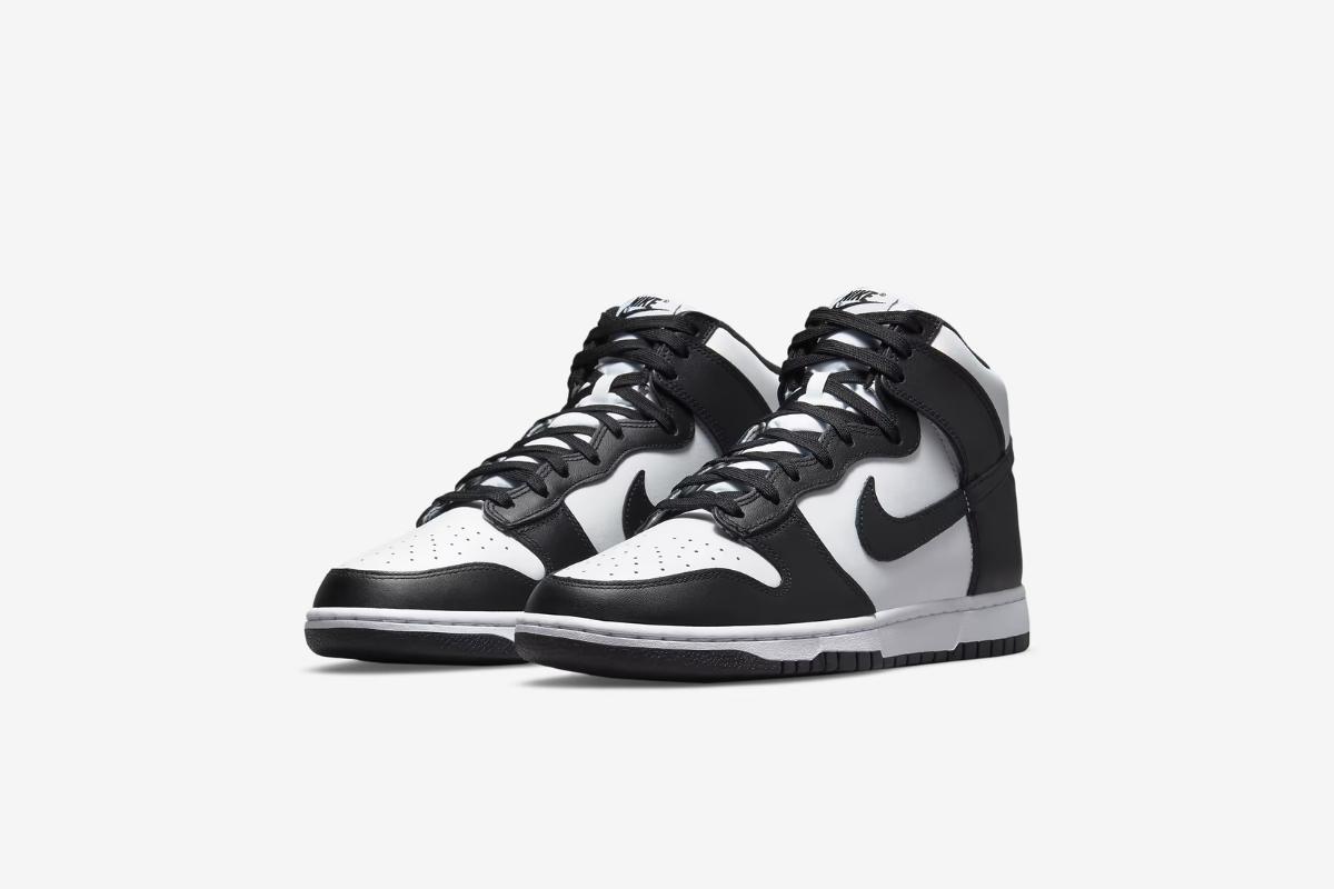 Nike Dunk High Retro, men's sneakers, basketball shoes, vintage sneakers, streetwear, Nike sale, discount, online shopping, fashion, athletic shoes, black and white sneakers
