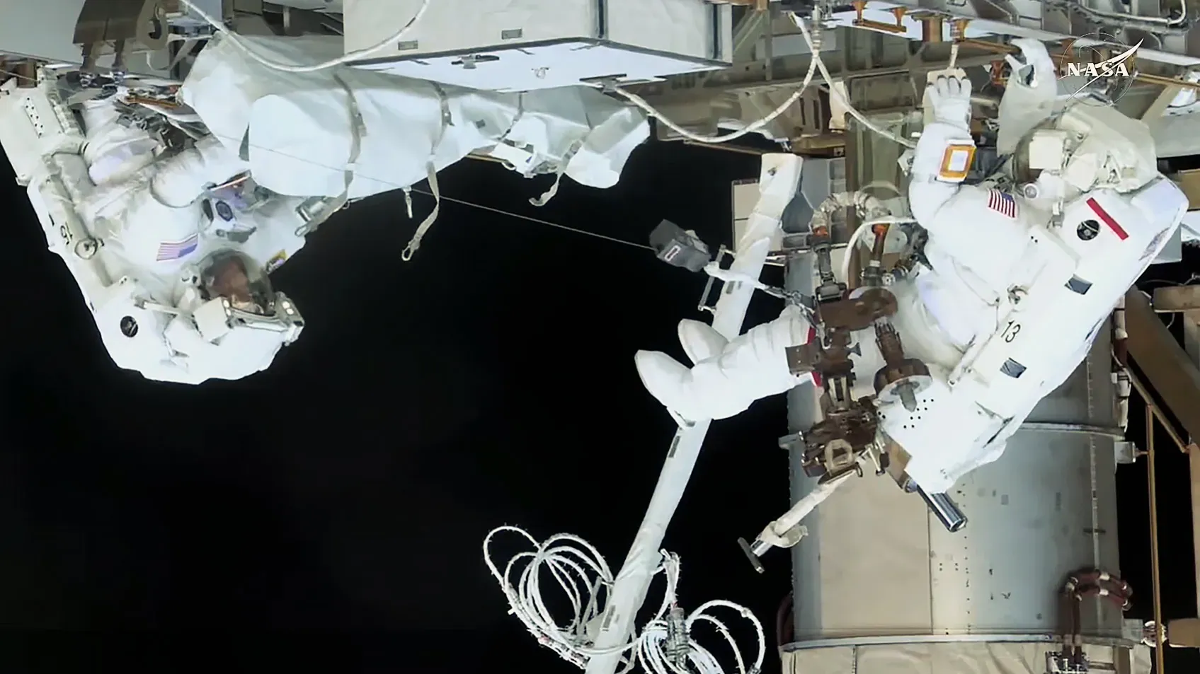 NASA, astronauts, spacewalk, all-female spacewalk, International Space Station, ISS, Anne McClain, Nichole Ayers, Crew-10, SpaceX, Boeing Starliner, extra-vehicular activity, space exploration, Christina Koch, Jessica Meir, Jasmin Moghbeli, Loral O'Hara, solar panels, Suni Williams, Butch Wilmore, Peggy Whitson, spaceflight, space station, spacewalk record, women in space, science, technology, engineering, mathematics, STEM, military officers, pilots, space mission, space travel, news, update, Eric Lagatta, Space Connect, USA TODAY Network
