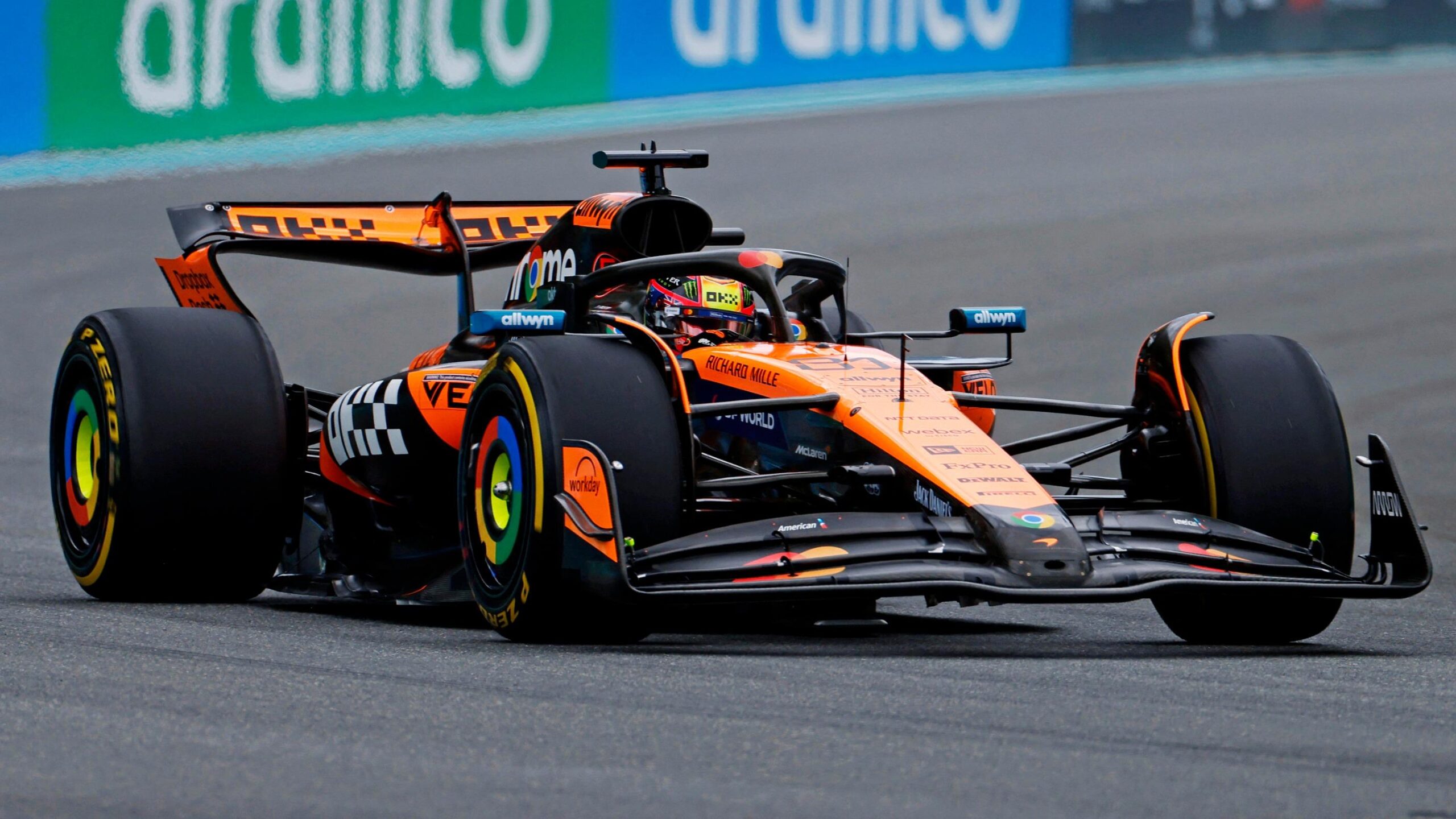 Formula 1, F1, Miami Grand Prix, Oscar Piastri, McLaren, Charles Leclerc, Ferrari, Max Verstappen, Red Bull, Free Practice 1, Miami International Autodrome, Racing Bulls, Isack Hadjar, Lily Verstappen, Kelly Piquet, Motorsports, Racing, Results, Times, Oliver Bearman accident.
