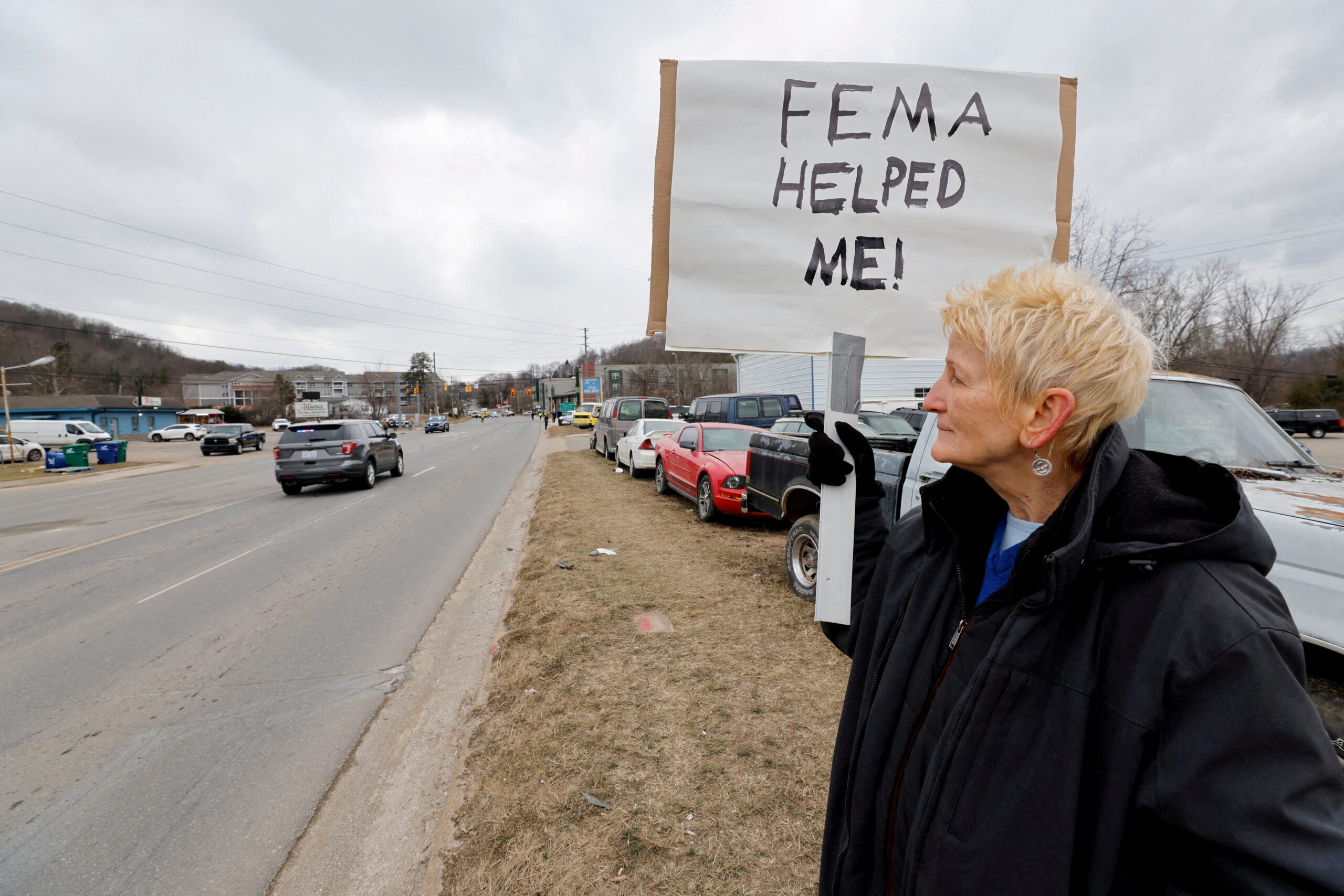FEMA, Federal Emergency Management Agency, disaster relief, emergency response, Trump administration, budget cuts, staff cuts, Hurricane Helene, disaster assistance, state government, federal government, disaster recovery, climate change, extreme weather, Jay Inslee, Elon Musk, Department of Governmental Efficiency, natural disasters, disaster zone, agency review, resilience, emergency management, Union of Concerned Scientists, Dinah Voyles Pulver
