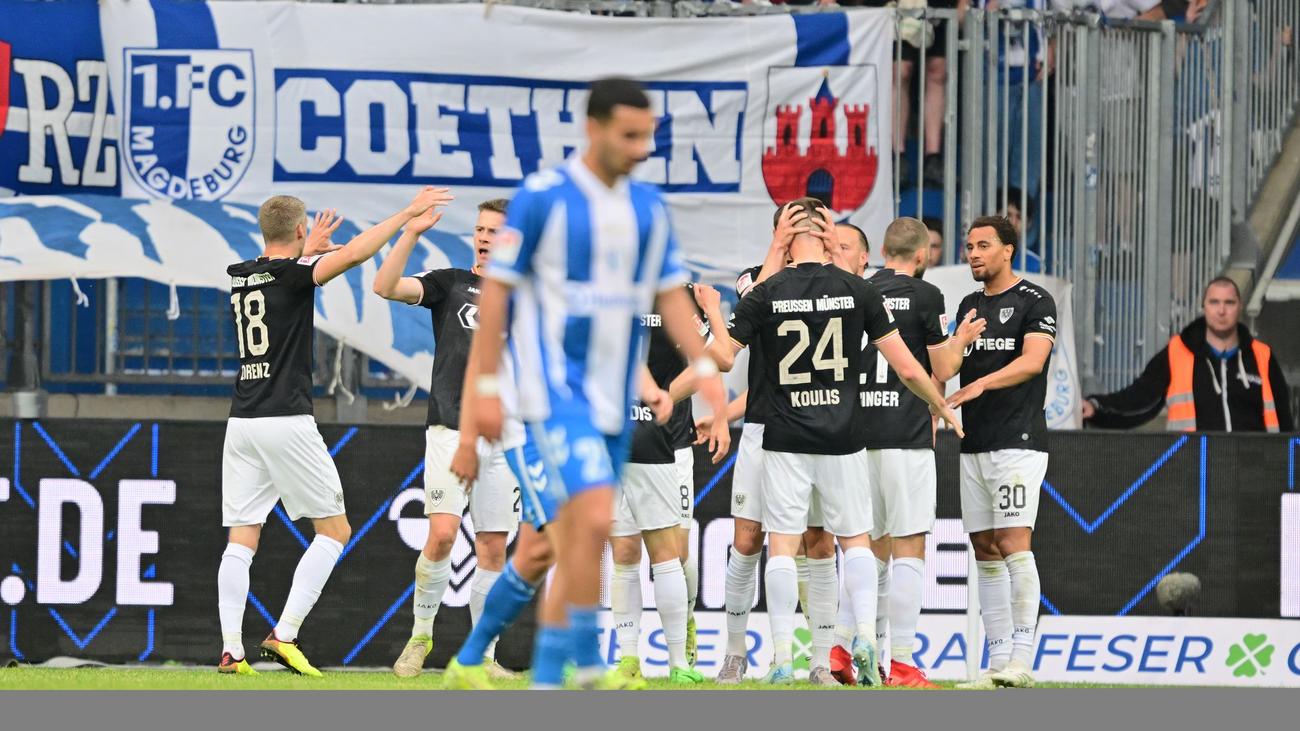 1. FC Magdeburg, Preußen Münster, 2. Bundesliga, match report, score, result, analysis, relegation battle, promotion race, Jano ter Horst, Marc Lorenz, Joshua Mees, Daniel Kyerewaa, Christian Titz, home defeat, season performance
