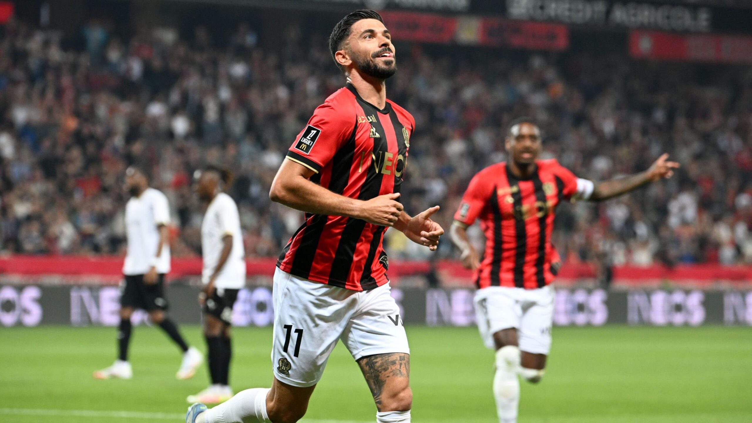 Nice, Ligue 1, Morgan Sanson, Marcin Bulka, Reims, Champions League, football, soccer, match report, score, highlights, Abdelmonem, Ndayishimiye, injury, Diouf, Okumu, Koné, Atangana, Nakamura, Diakhon, Haise, Diawara
