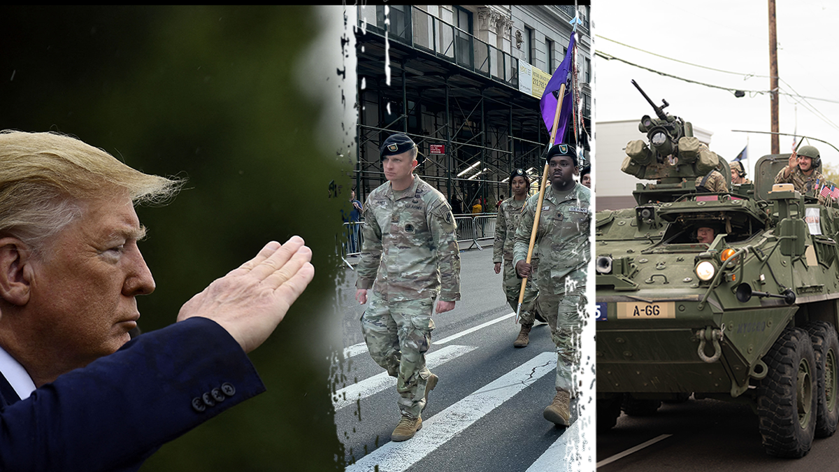 Donald Trump, military parade, veterans, active-duty service members, U.S. Army, 250th birthday, Task Force 250, American independence, Revolutionary War, Civil War, World War I, World War II, Korean War, Vietnam War, Gulf War, Desert Storm, Global War on Terror, National Garden of American Heroes, American monuments, Salute To America, July 4th, Independence Day
