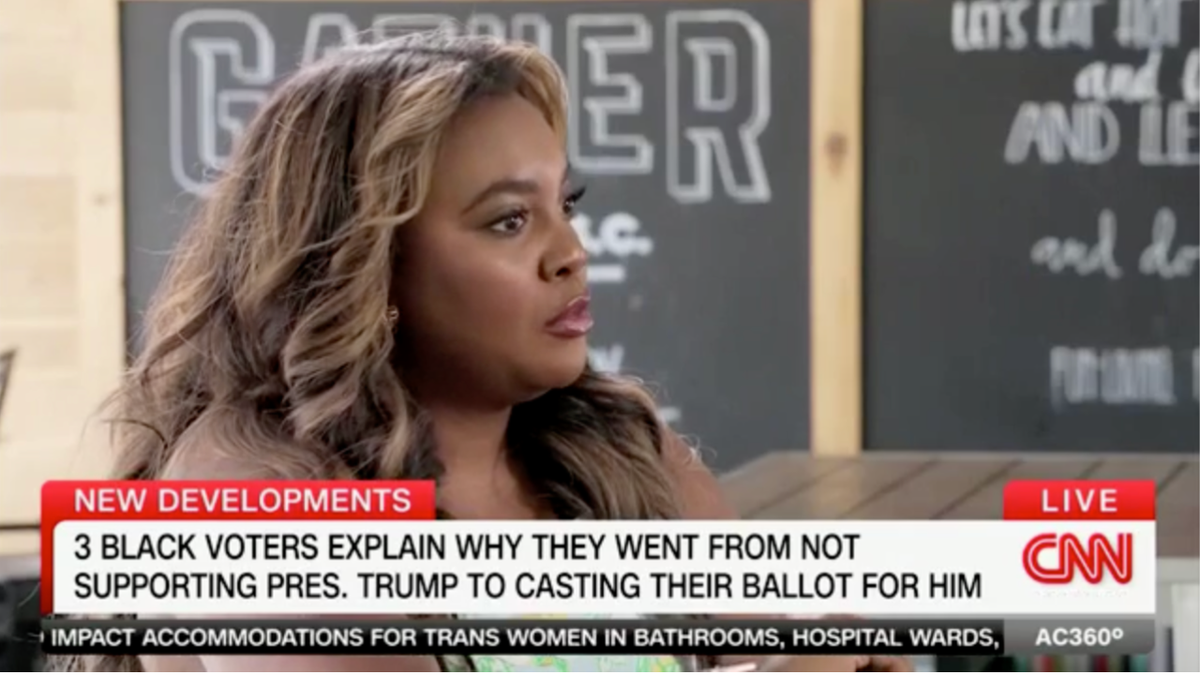 Black voters, Donald Trump, 2020 election, voter opinions, CNN, Van Jones, South Carolina, Democratic party, Republican party, border policy, illegal immigration, social media, TikTok, Kyasia Kraft, Detra German, Seth Dawkins, voter perspectives, political views, U.S. Customs and Border Protection, Joe Biden, media coverage, Fox News
