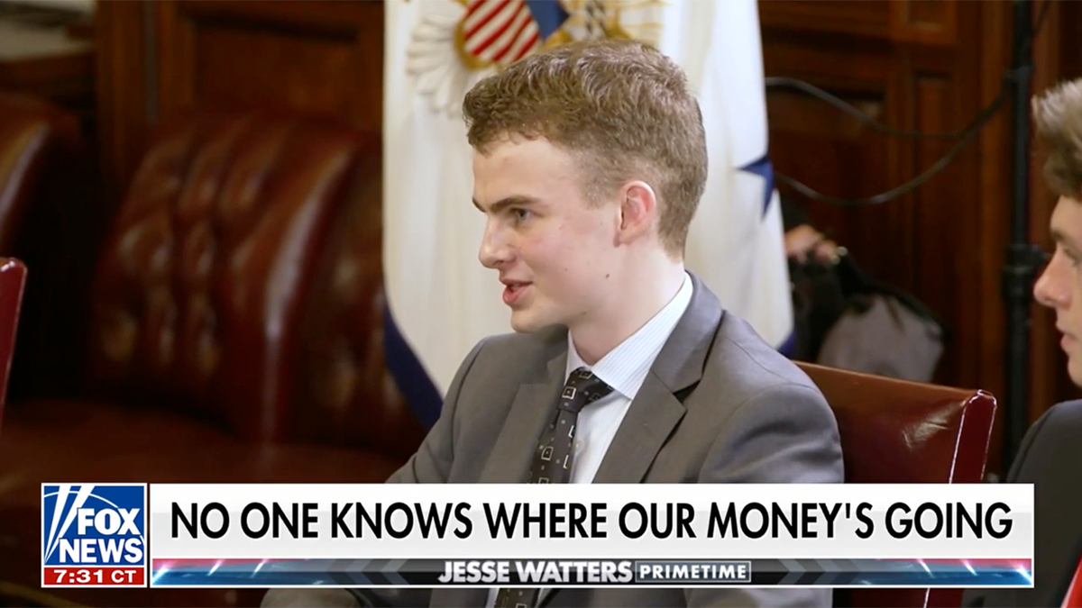 Department of Government Efficiency, DOGE, Edward Coristine, Big Balls, Elon Musk, Fox News, Jesse Watters, government fraud, wasteful spending, U.S. Treasury Department, improper payments, automated payment system, LinkedIn, social media, payment computers, taxpayer money, accountability, budget codes, fraud, waste, abuse
