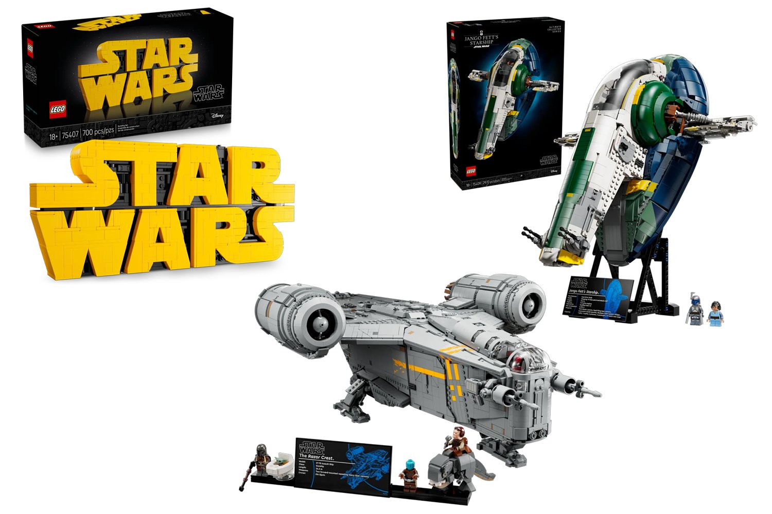 LEGO Star Wars, May the Fourth, Star Wars Day, LEGO Insiders, Razor Crest, Mandalorian, Baby Yoda, Grogu, Jango Fett, Firespray-Class Starship, LEGO sets, discounts, minifigures, Millennium Falcon minibuild, Kamino Training Facility, LEGO deals, Star Wars collectibles, LEGO early access, LEGO gifts, Star Wars merchandise
