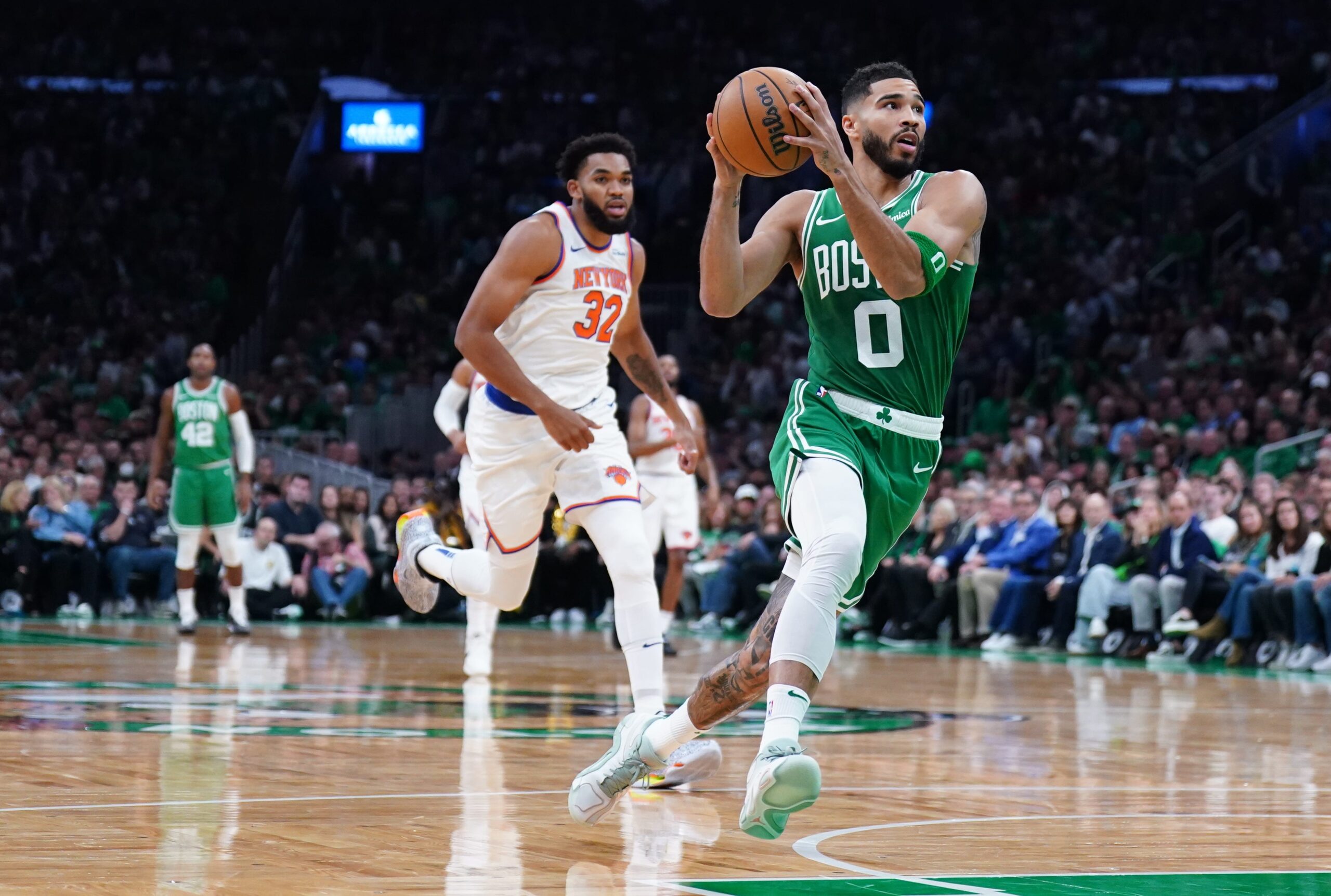 Boston Celtics, New York Knicks, NBA Playoffs, Karl-Anthony Towns, Jayson Tatum, Series Preview, Analysis, Eastern Conference, Basketball, First Round, Matchup, Prediction, Keys to Victory, Regular Season, Gregg Popovich, Detroit Pistons, Orlando Magic
