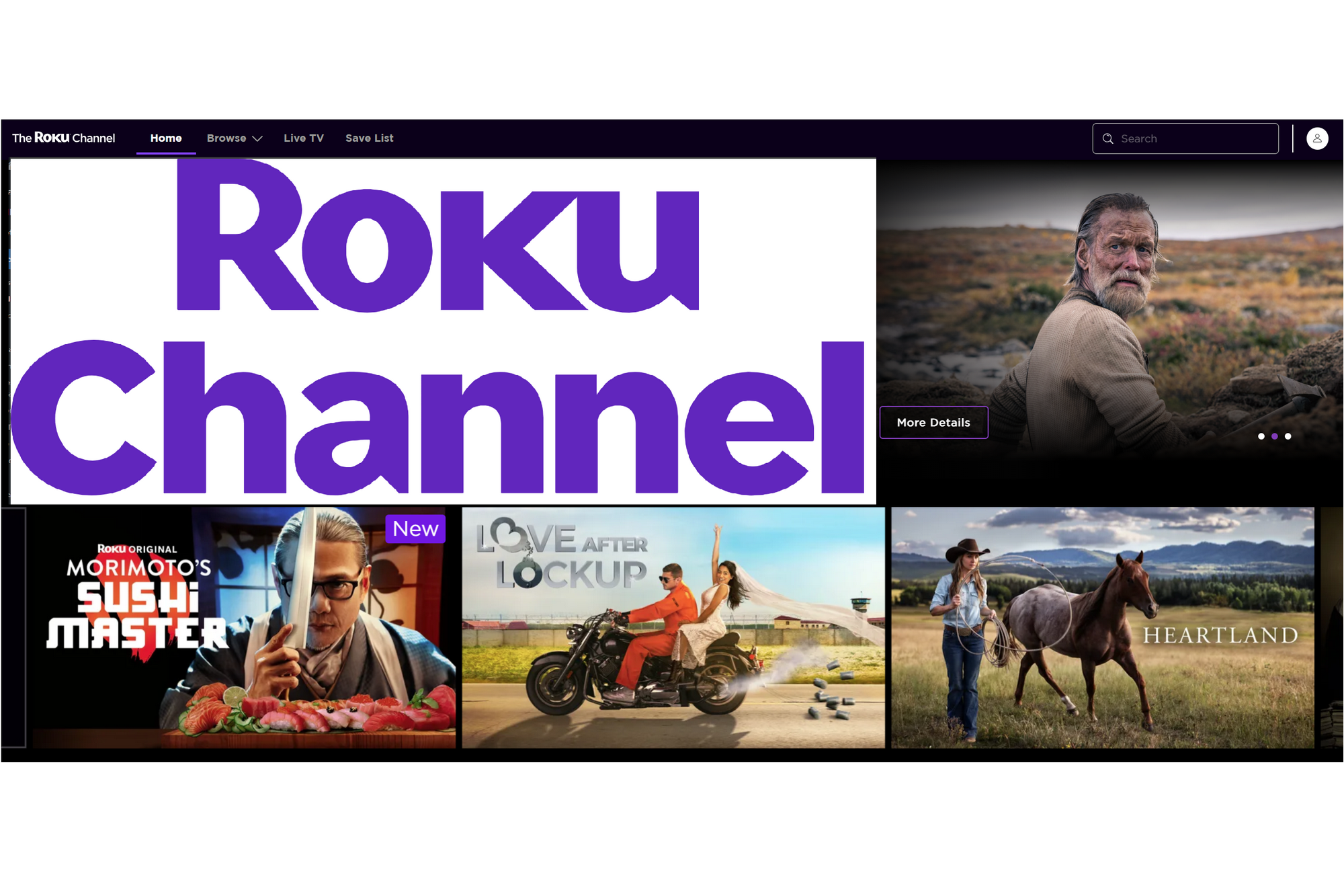 Roku Channel, free streaming, FAST, ad-supported TV, Roku, streaming devices, Roku Originals, Weird: The Al Yankovic Story, Quibi, Apple TV, Android, iOS, web browser, live TV, movies, TV shows, streaming services, Pluto, Tubi, Amazon Fire TV, Google TV, Samsung smart TV, Michael Brown, Foundry, Daniel Radcliffe, The Great American Baking Show, Honest Renovations, Visionaries: The Arch Project, Keanu Reeves, Jeffrey Katzenberg, Die Hart, Kevin Hart, Most Dangerous Game, Punk'd, Chance the Rapper, Reno 911!, Bill Burr Presents Immoral Compass, The Spiderwick Chronicles, Prime Video, Peacock, MGM+, Paramount+, therokuchannel.com, AirPlay, mirroring, James, Drivin’ N’ Cryin’, Lisa Loeb, Ryan Adams
