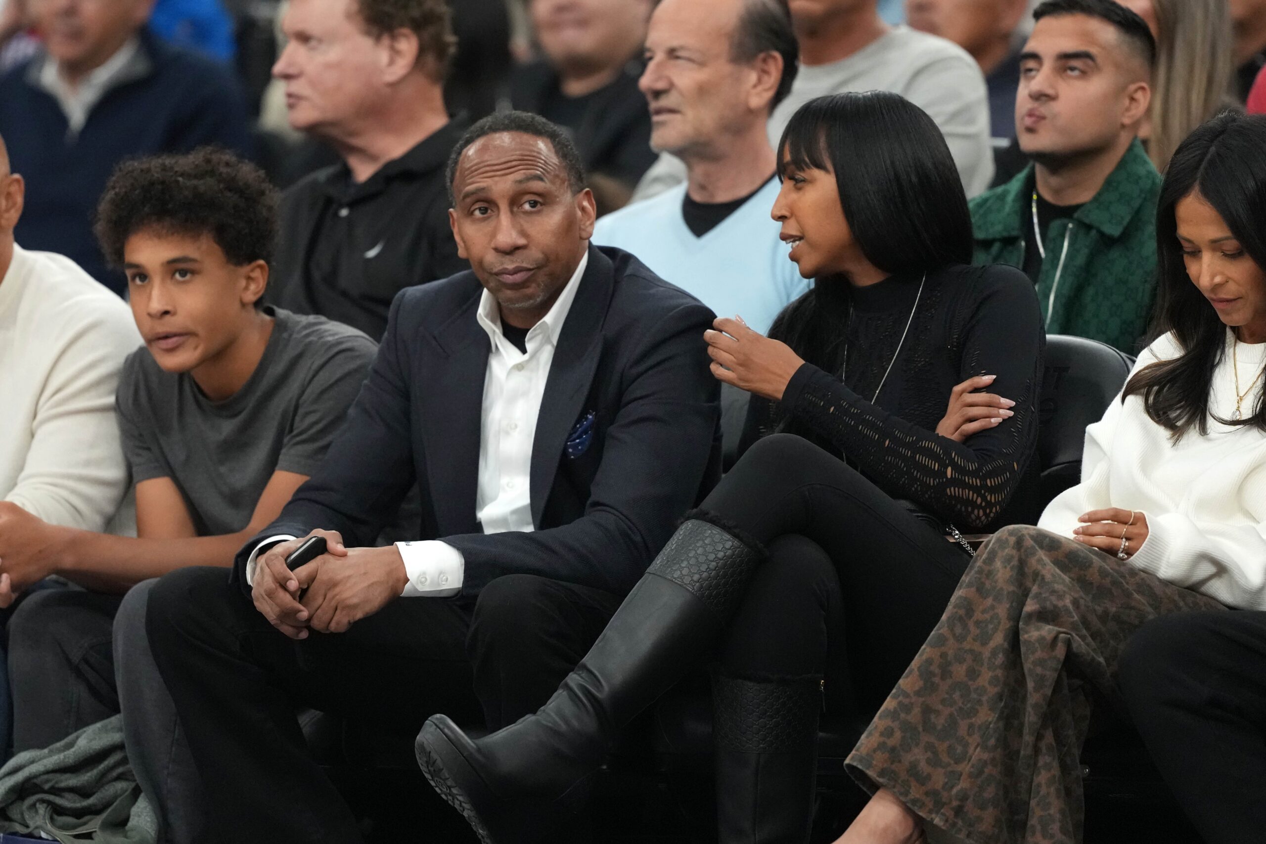 Stephen A. Smith, 2028 presidential election, Donald Trump, Democratic Party, political commentary, Jake Tapper, CNN, ESPN, political outsider, fiscal conservative, social liberal, transgender issues, American politics, campaign strategy, media personality, hot takes, political analysis

