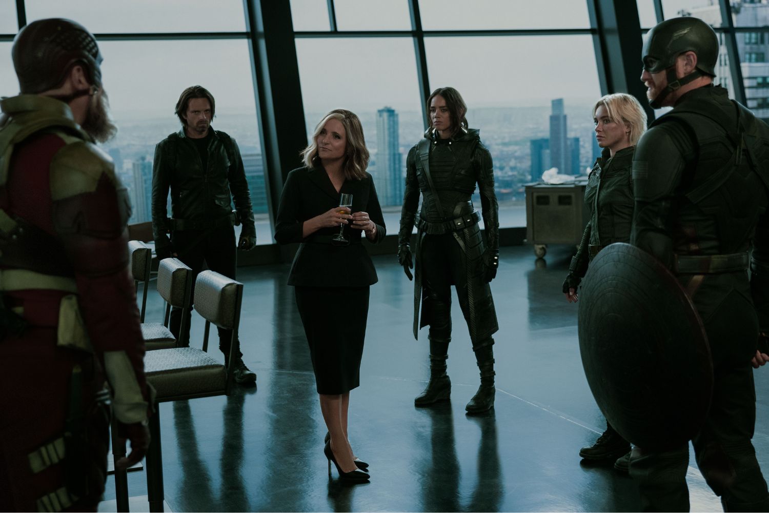 Thunderbolts, Avengers: Doomsday, Marvel Cinematic Universe, MCU, post-credits scene, Jake Schreier, Joe Russo, Anthony Russo, Fantastic Four, New Avengers, Sam Wilson, trademark lawsuit, movie spoilers, film news, comic book movies, superhero films, Marvel movies, MCU Phase 5, movie directors, film production, Avengers: Endgame, movie cameos
