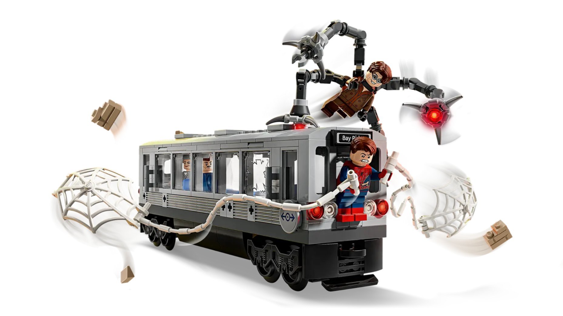 Lego, Star Wars, DC, Marvel, Spider-Man 2, Batman Forever, toys, sets, Spider-Man, Doctor Octopus, Aunt May, J. Jonah Jameson, subway train, Batmobile, minifigure, August 1, price

