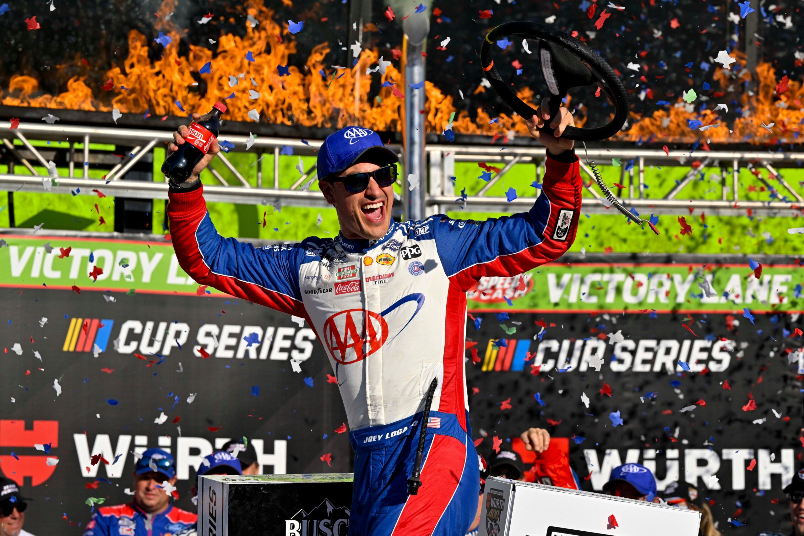 NASCAR, Cup Series, Joey Logano, Texas Motor Speedway, Wurth 400, Race Results, Ryan Blaney, Ross Chastain, Erik Jones, Denny Hamlin, Austin Cindric, Tyler Reddick, Josh Berry, Kyle Larson, Carson Hocevar, Michael McDowell, Race Recap, 2025 Season, Postseason, Team Penske, NASCAR News
