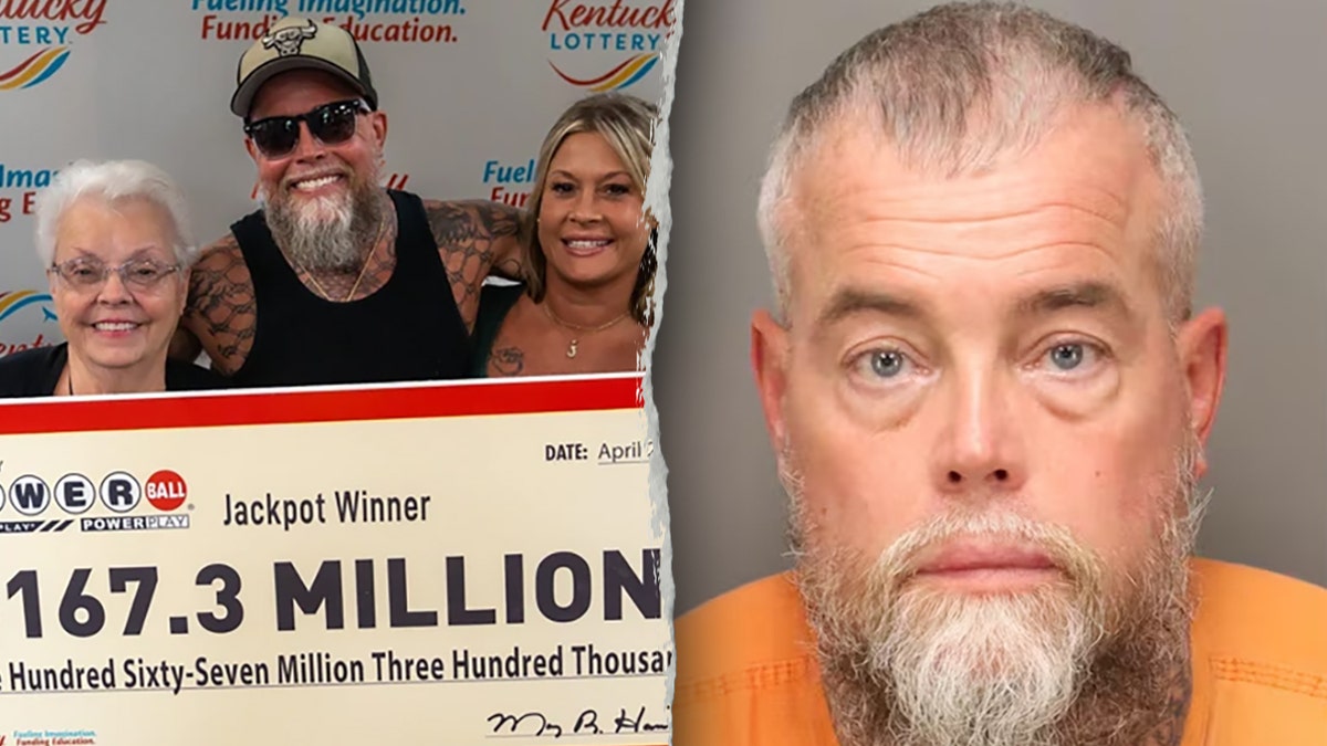 James Farthing, Powerball winner, lottery winner arrested, Florida arrest, Pinellas County, TradeWinds Resort, battery on law enforcement officer, Jaqueline Fightmaster, disorderly intoxication, Kentucky lottery, $167 million jackpot, parole violation, St. Pete Beach, Florida
