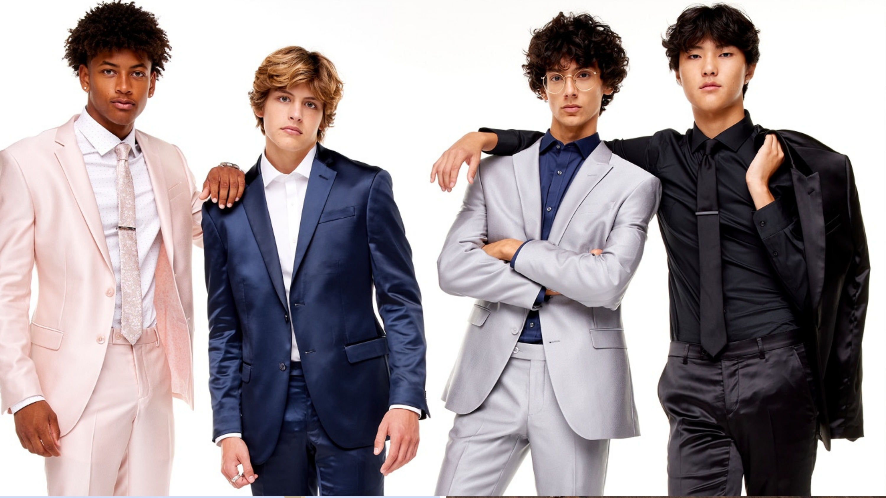 Mens Wearhouse, prom suits, prom attire, prom rentals, men's formal wear, men's suits, ties, dress shirts, wedding attire, Travis Hunter, NFL Draft, colored suits, patterned suits, prom season 2025, men's fashion, rental suits, prom deals, prom styles
