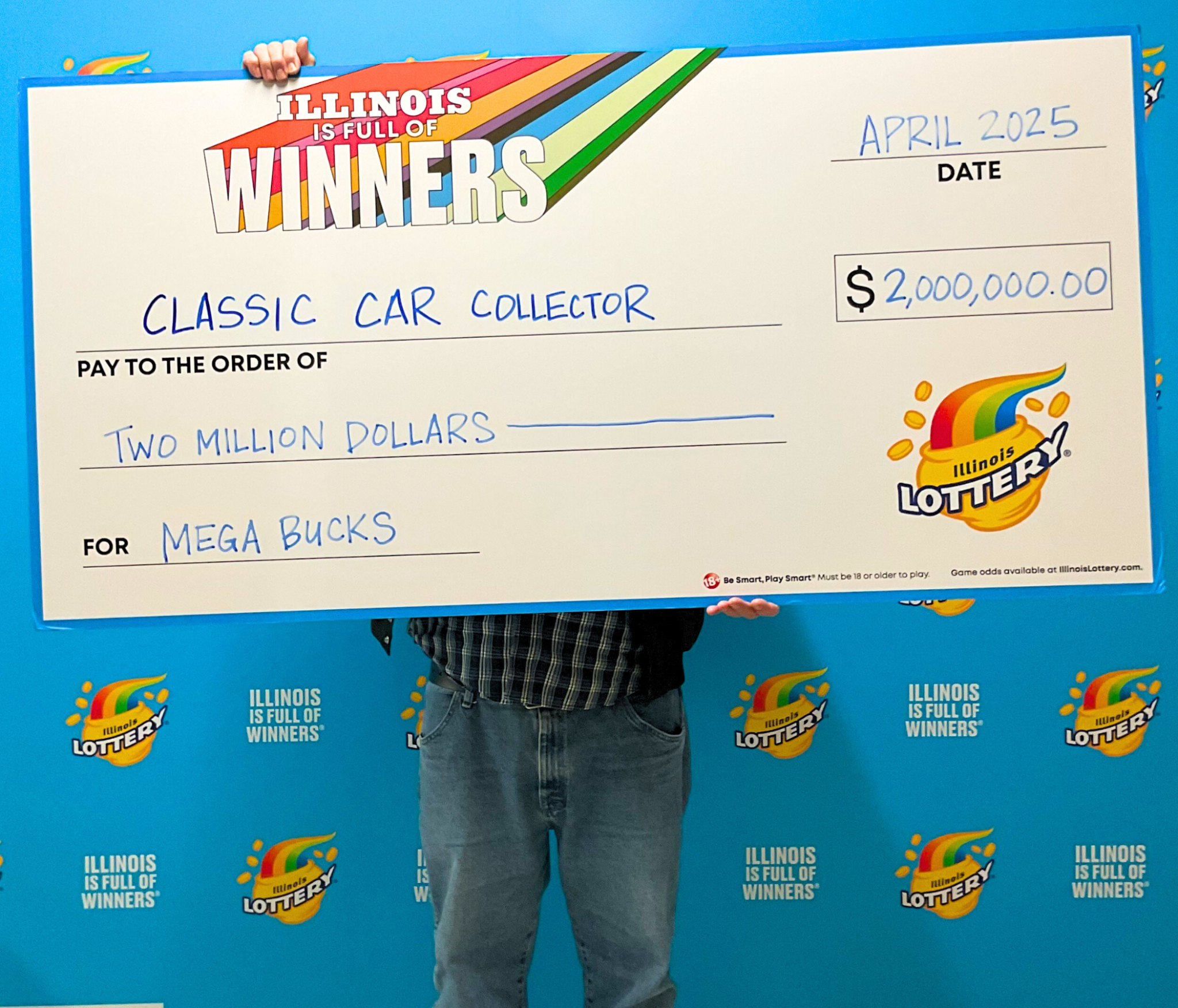 Illinois Lottery, Mega Bucks, scratch-off ticket, lottery winner, classic car collector, $2 million prize, Lenny's Gas N Wash, Shorewood, Illinois, Jackpocket, online lottery, lottery app, lottery tickets, gas station, convenience store, lottery news, winning ticket, lottery results
