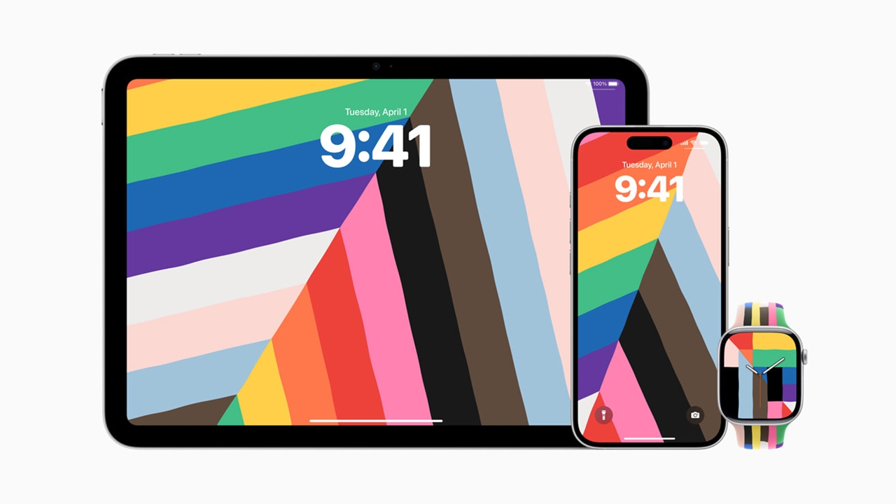 Apple Watch Pride Band, Pride Collection 2025, LGBTQ+ Pride, Apple Watch accessories, Apple Watch Sport Band, Pride Harmony watch face, iPhone Pride wallpaper, iPad Pride wallpaper, watchOS 11.5, iOS 18.5, iPadOS 18.5, Apple Pride Month, LGBTQ+ community support, Apple inclusivity, Apple diversity, Pride accessories, Apple Store Pride, Pride Edition Sport Band
