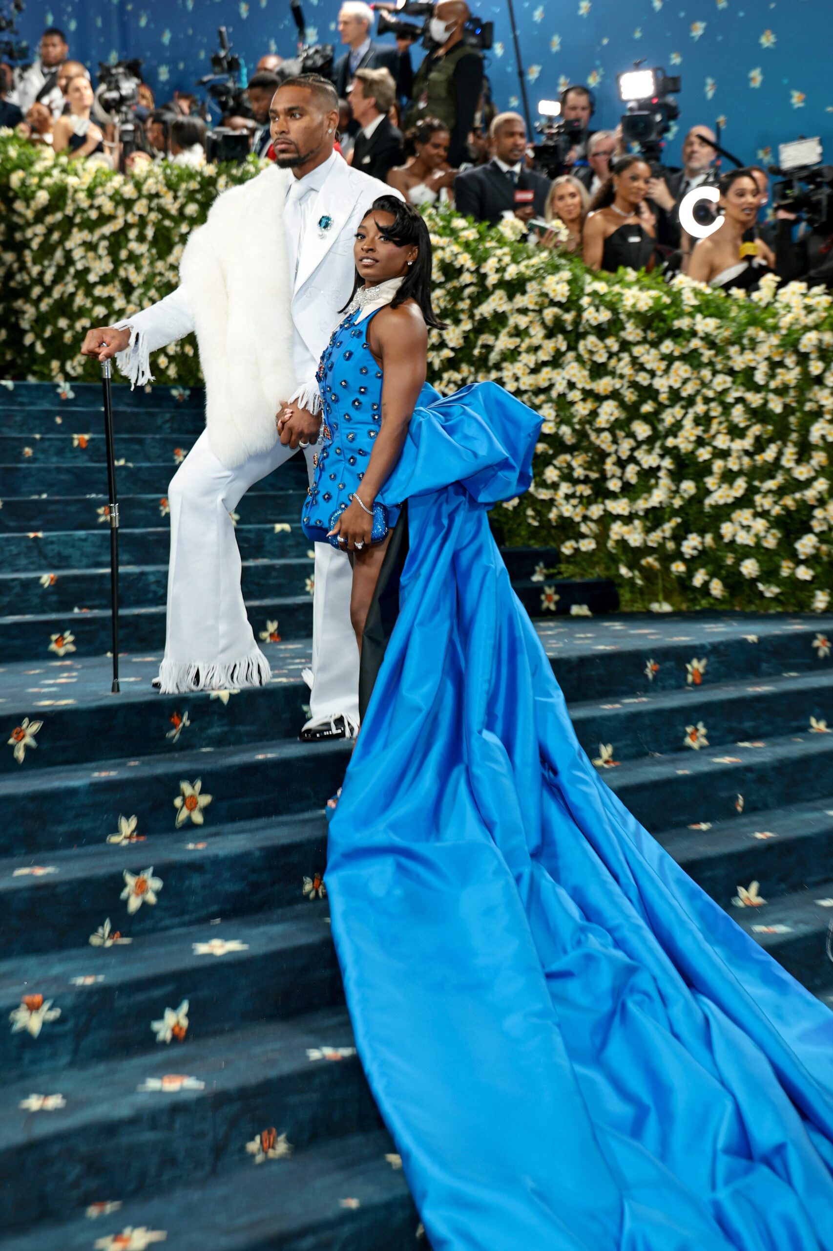 Simone Biles, Met Gala, 2025 Met Gala, Jonathan Owens, Chicago Bears, Sports Fashion, Athlete Fashion, Red Carpet, Fashion, USA TODAY
