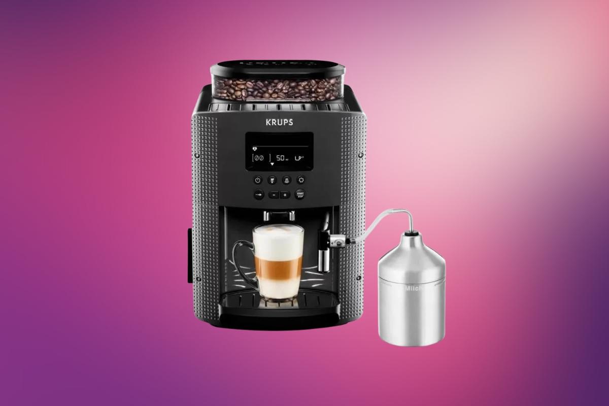 Krups Essential YY4539FD, espresso machine, coffee machine, bean-to-cup, coffee grinder, Cdiscount, French Days, discount, sale, coffee, espresso, home appliances, shopping, Krups
