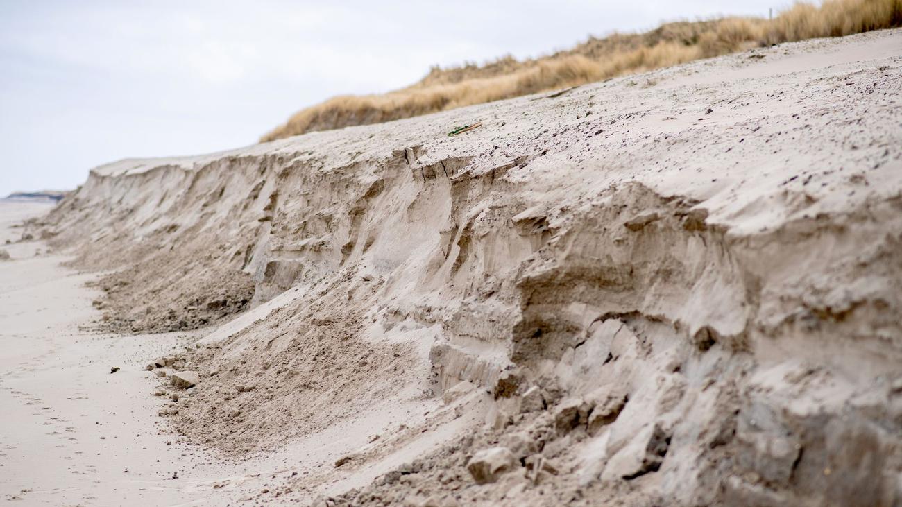 Wangerooge, East Frisian Islands, coastal protection, storm surge protection, dunes, sand replenishment, NLWKN, Lower Saxony, beach, North Sea, coastal management, sand depot, dune protection, beach erosion, Frank Thorenz
