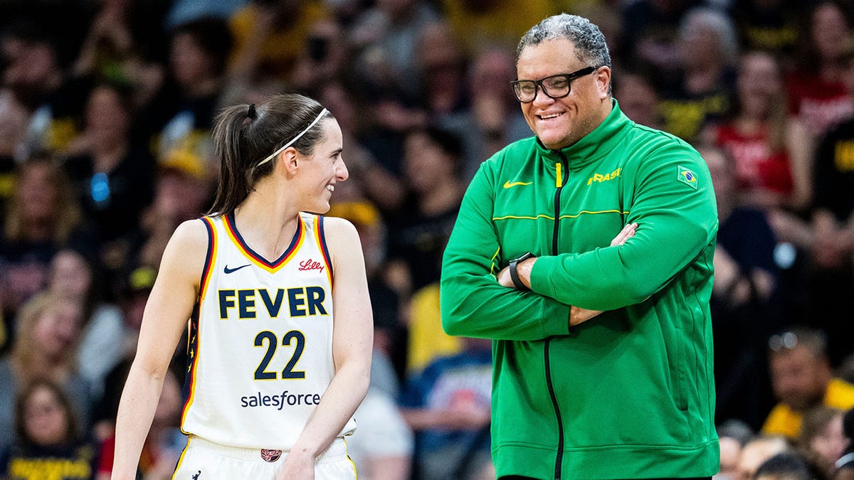 Caitlin Clark, Indiana Fever, WNBA, Team Brazil, Preseason Game, Carver-Hawkeye Arena, Leo Figueiro, Women's Basketball, Rookie of the Year, Basketball History, Fox News Sports
