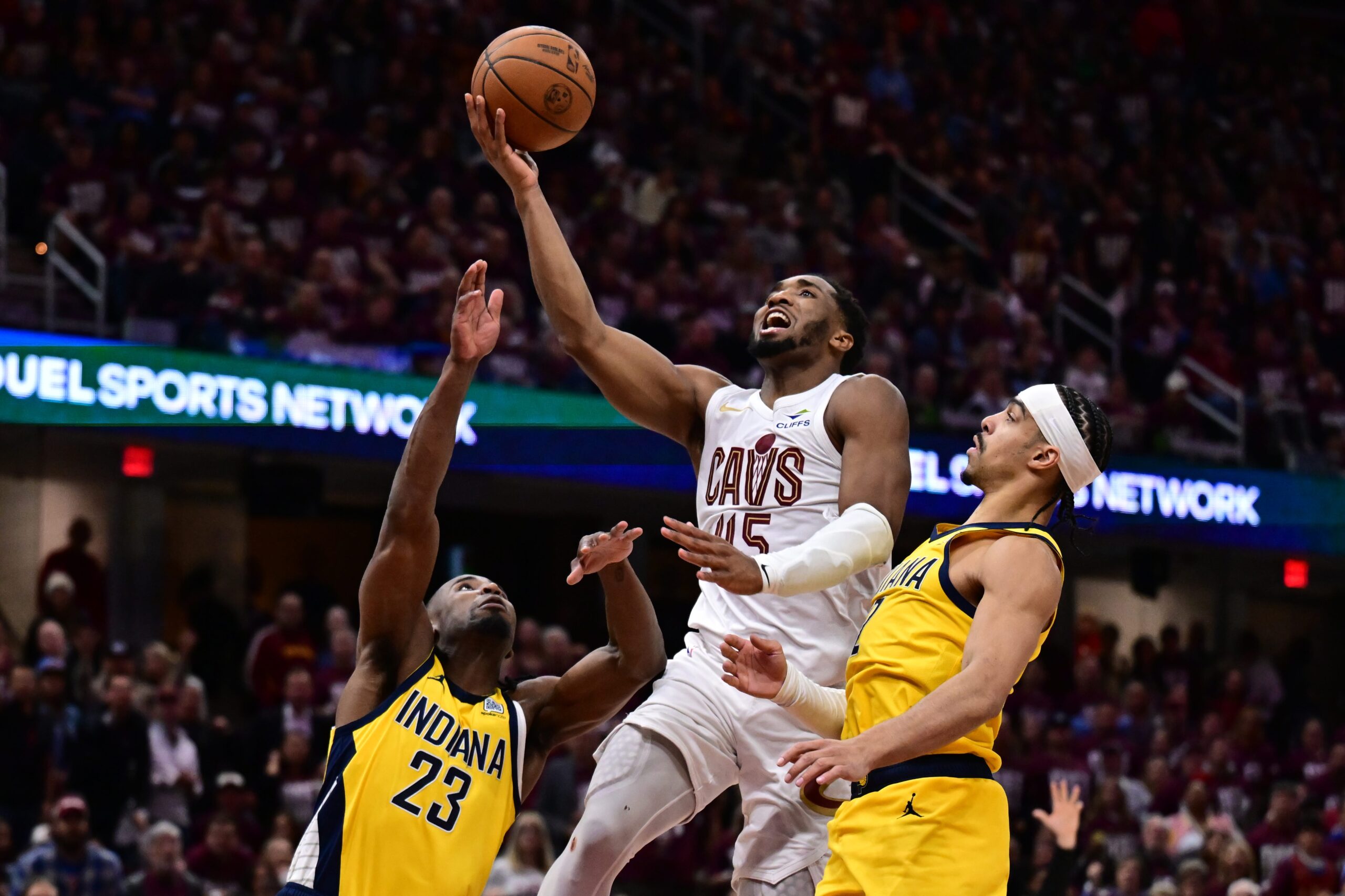 Indiana Pacers, Cleveland Cavaliers, NBA Playoffs 2025, Game 2, Tyrese Haliburton, Darius Garland injury, Evan Mobley injury, DeAndre Hunter injury, Eastern Conference Semifinals, Series Prediction, Betting Odds, Rocket Arena, May 6, Sling TV, NBA Playoff Series
