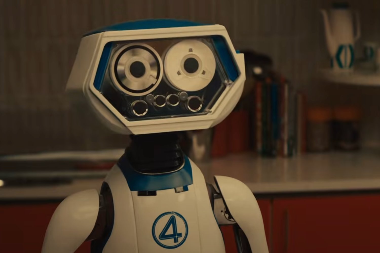 Fantastic Four, MCU, Marvel, Pedro Pascal, Vanessa Kirby, Joseph Quinn, Ebon Moss-Bachrach, Matt Shakman, Herbie, robot, superhero movie, First Steps, July 25, movie trailer, SFX, Alistair Williams, Matthew Wood, meta, yes chef
