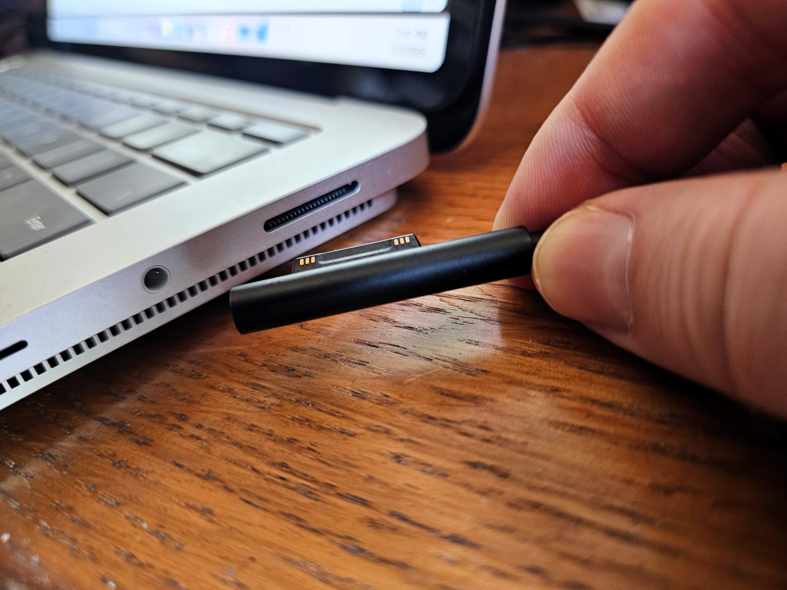 Surface Connect, Surface Charger, USB-C, Microsoft Surface, Surface Pro, Surface Laptop, MagSafe, Thunderbolt, Charger Nostalgia, Laptop Charger, PCWorld, Mark Hachman, Microsoft, Technology, Reviews, Tech History

